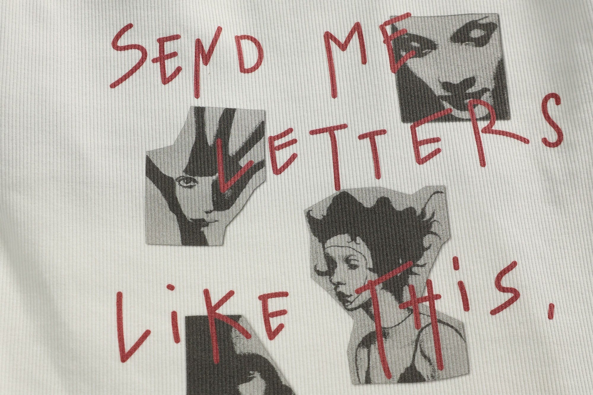 ERROR CODE ROBOT Sketch Collage Asymmetrical Layered Tank Top