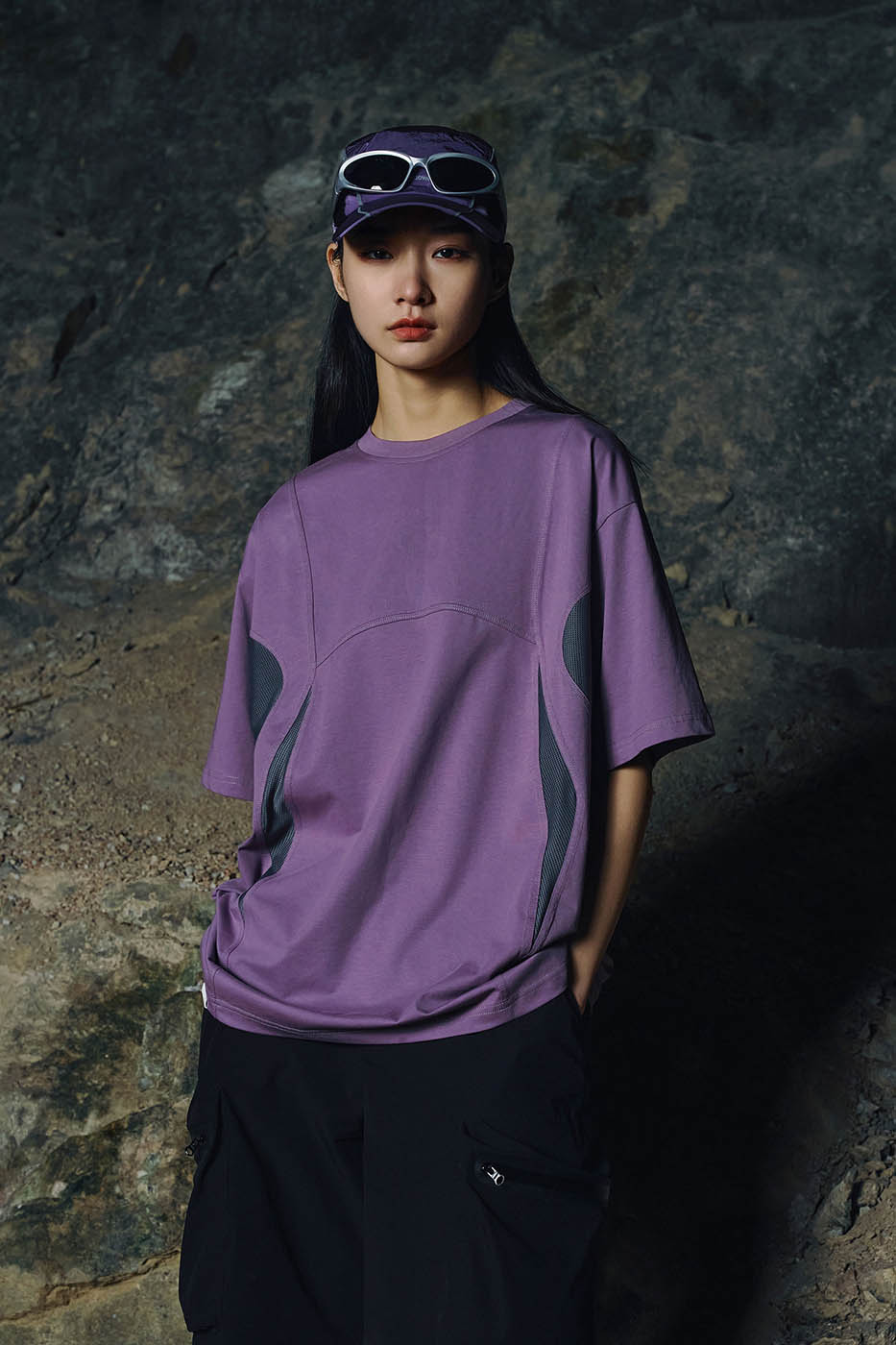 ENSHADOWER Reflective Stripe Mesh Cap