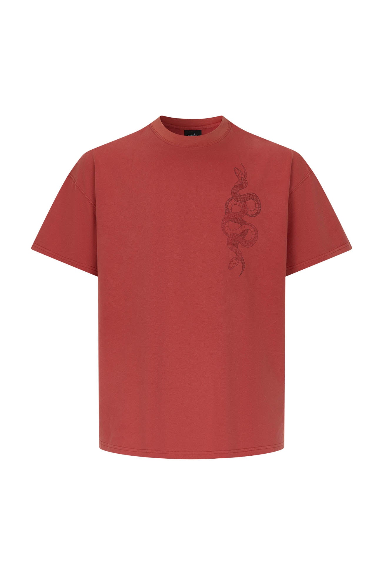 SAVAGEGROWTHWORLD Washed Dual Serpent Scepter Graphic T-Shirt