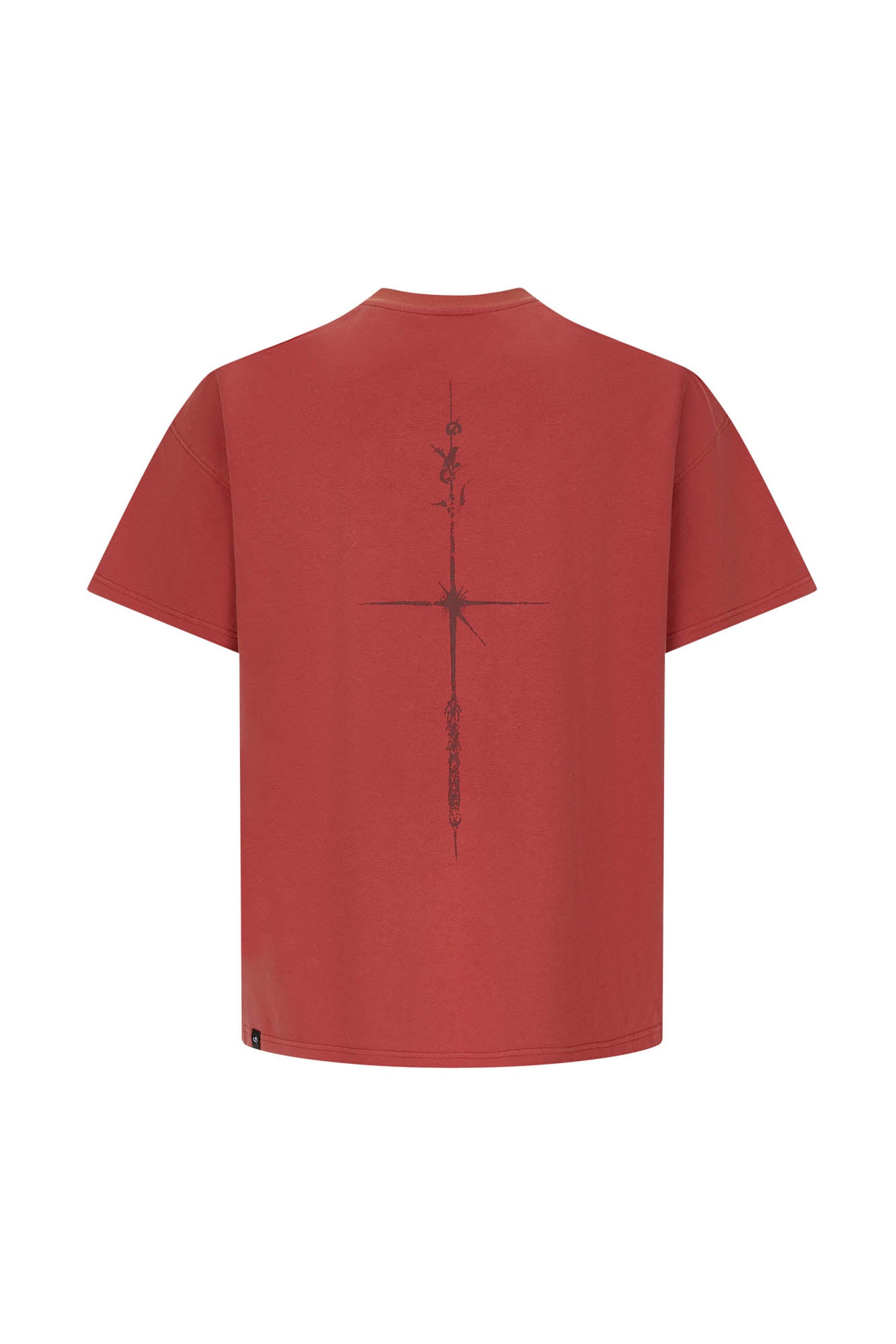 SAVAGEGROWTHWORLD Washed Dual Serpent Scepter Graphic T-Shirt