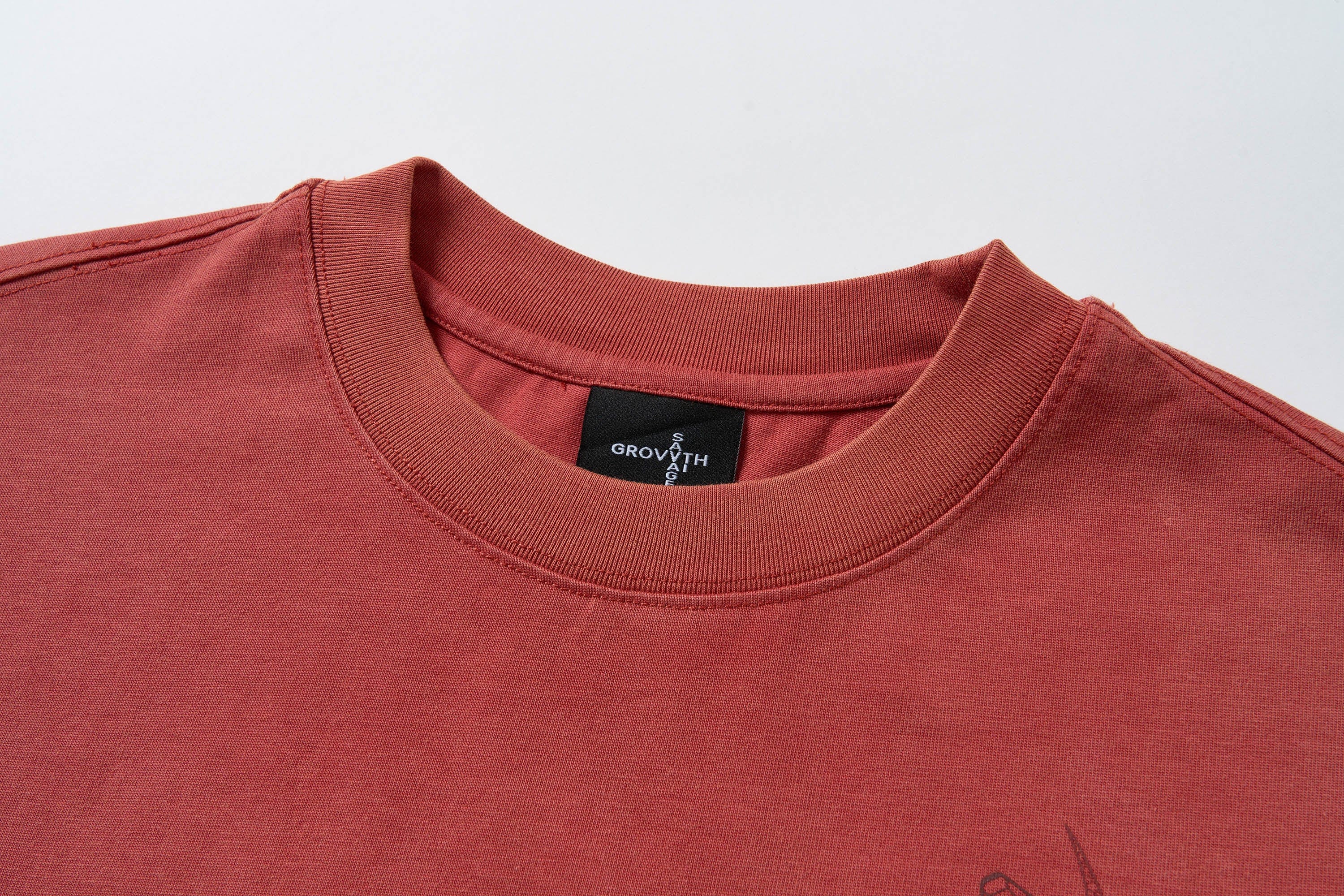 SAVAGEGROWTHWORLD Washed Dual Serpent Scepter Graphic T-Shirt