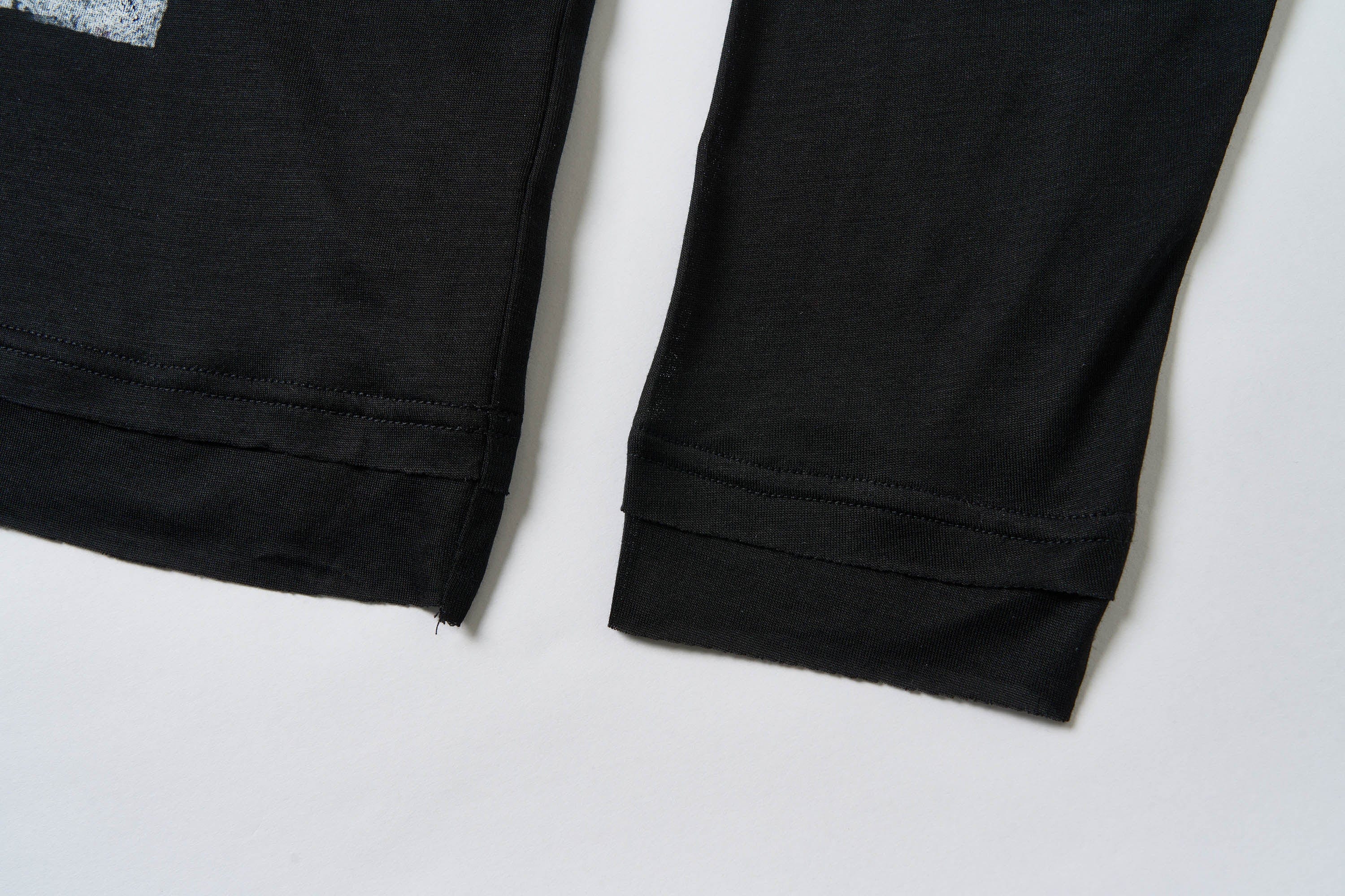 SAVAGEGROWTHWORLD Layered-Collar Slogan Polo Long-Sleeve T-Shirt