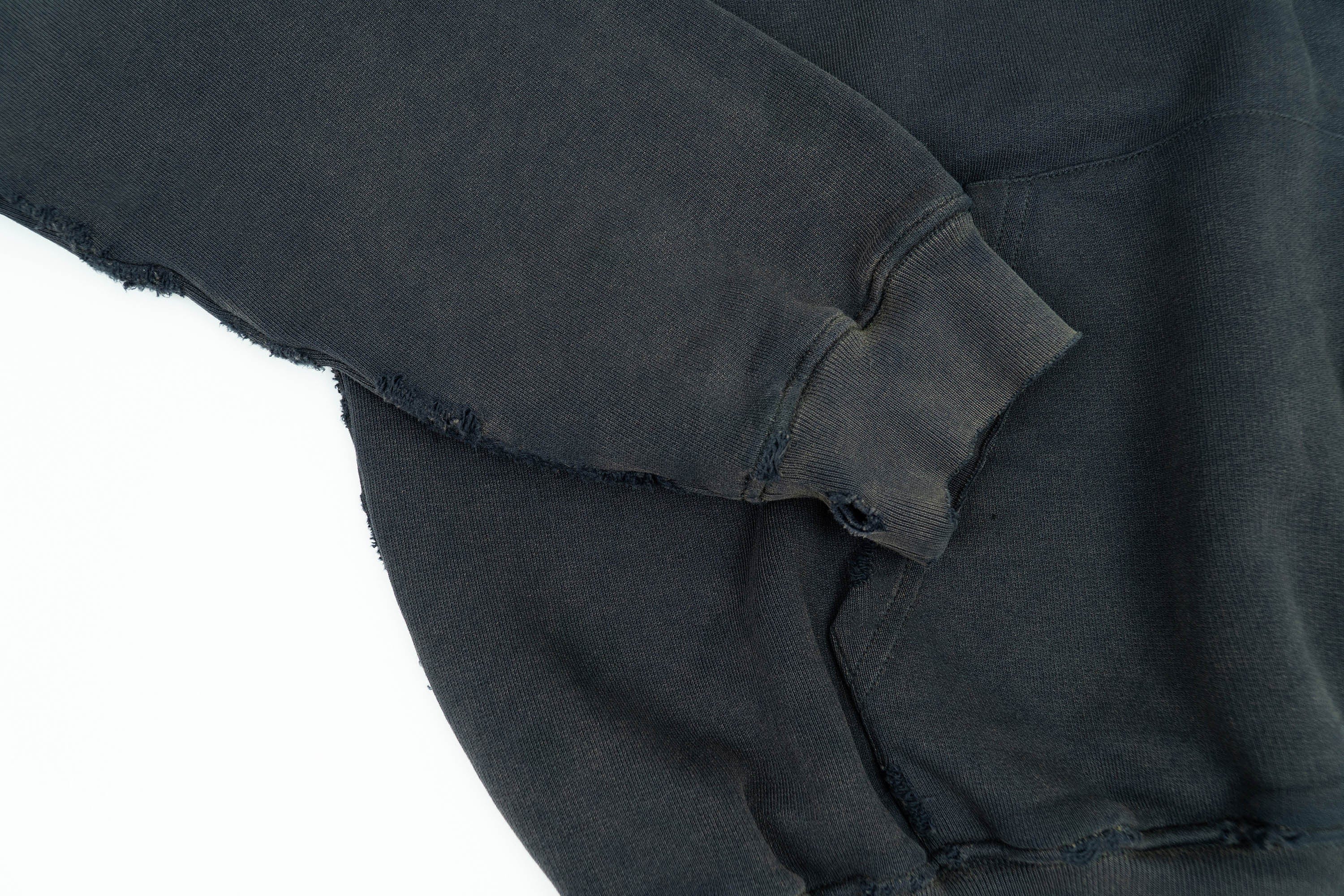 IN EXISTENCE Washed Frayed Graphic Hoodie