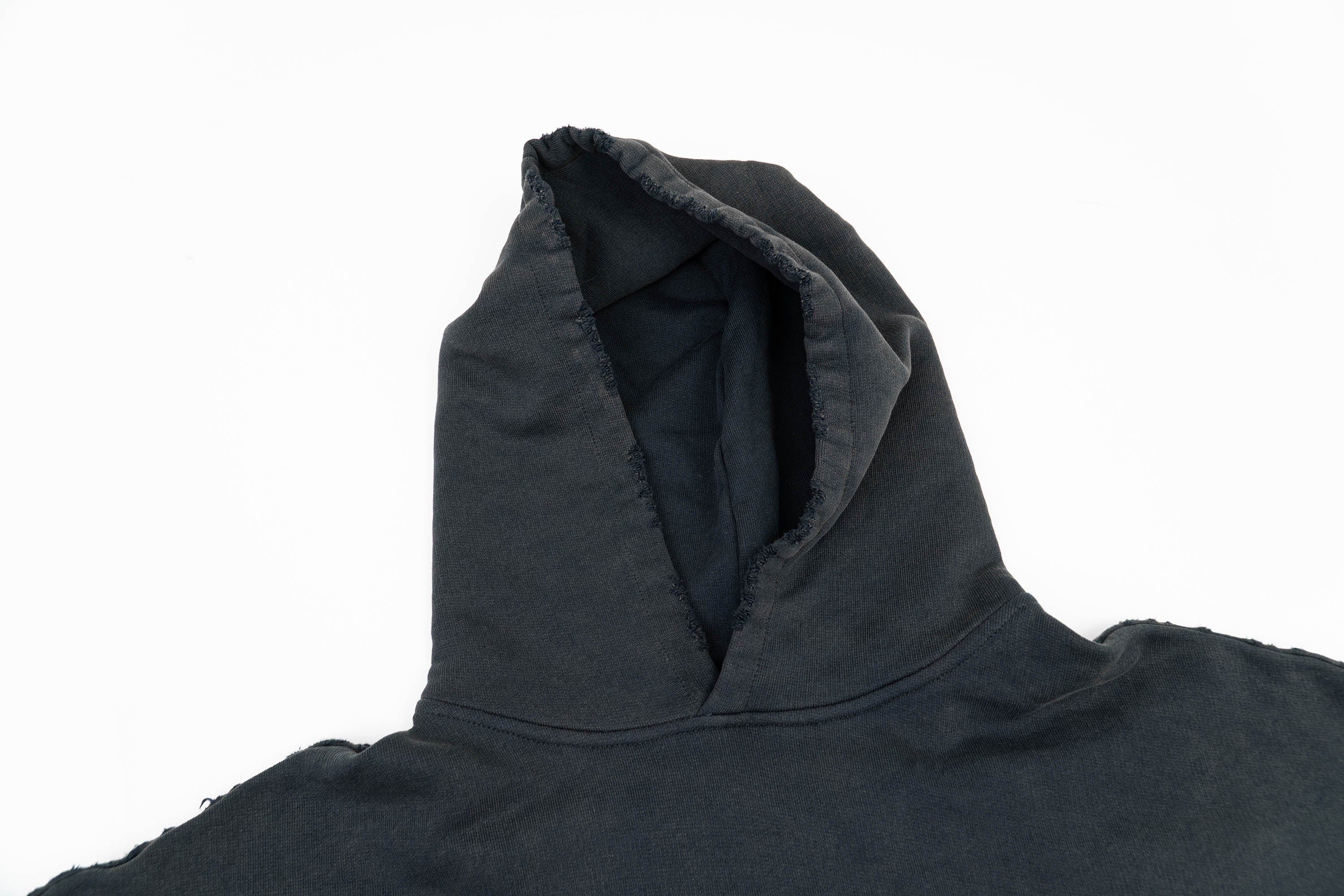 IN EXISTENCE Washed Frayed Graphic Hoodie