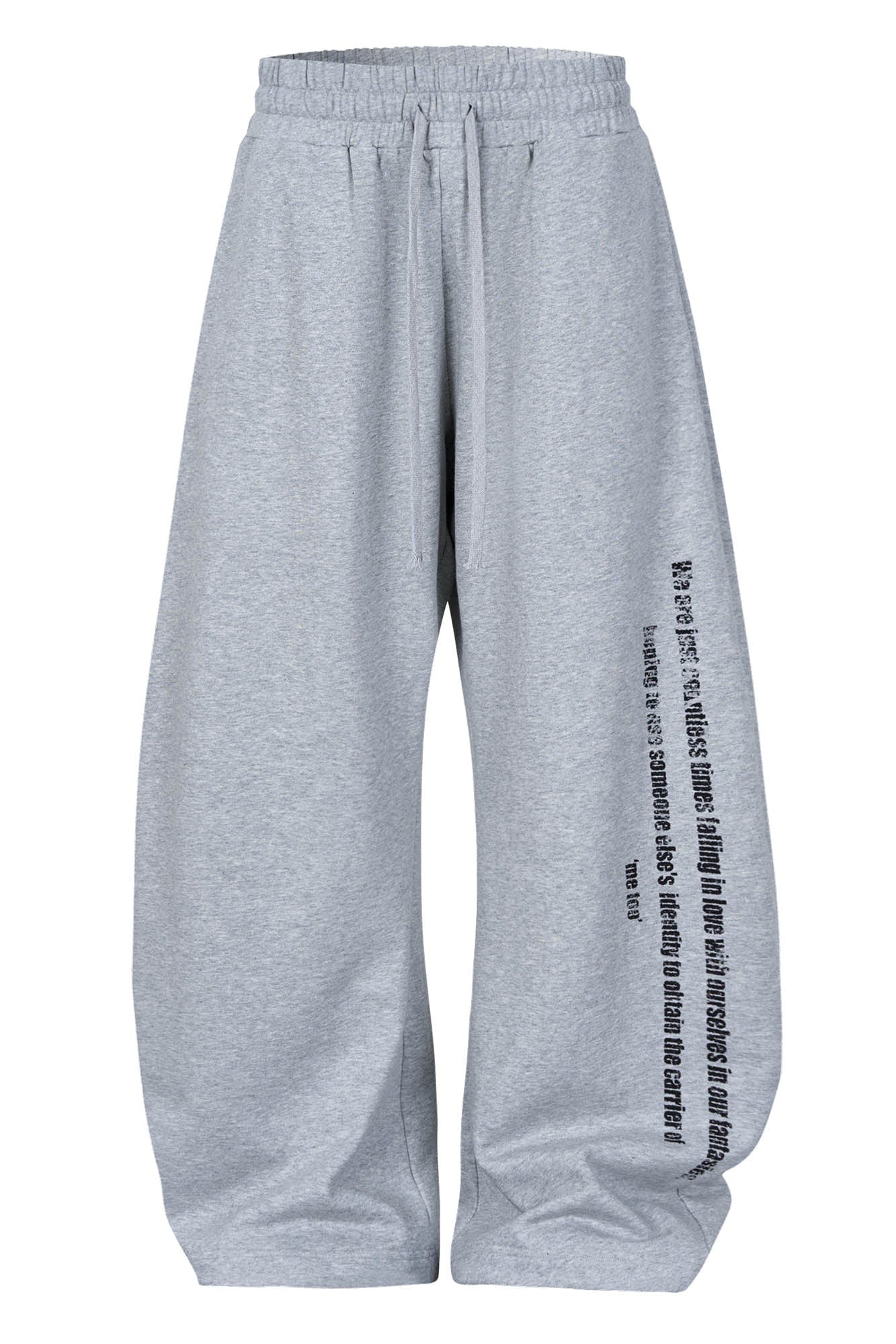 SAVAGEGROWTHWORLD Slogan Curved Drawstring Sweatpants