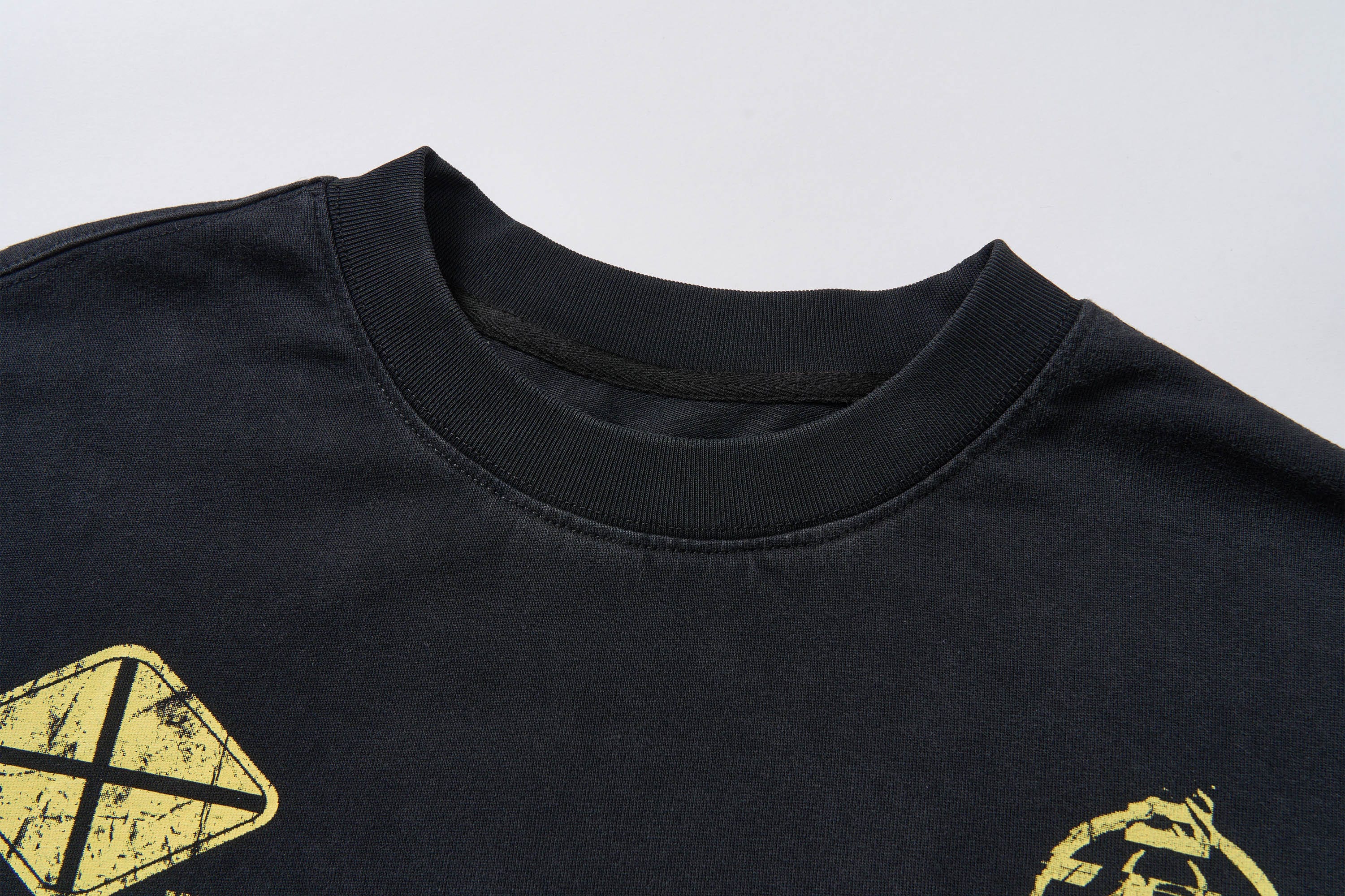 SAVAGEGROWTHWORLD No.5 Camo-Sleeve Layered Long-Sleeve T-Shirt