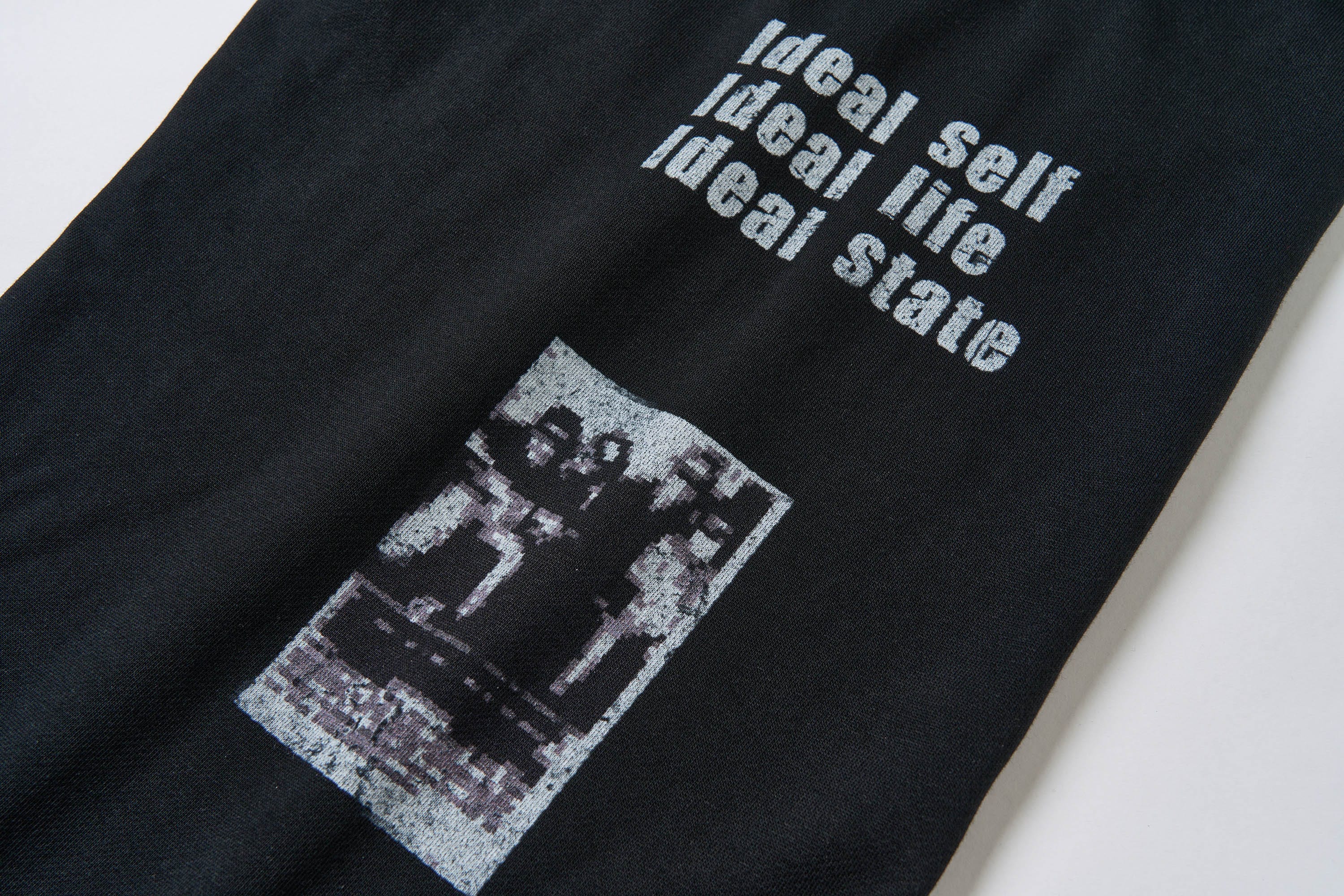 SAVAGEGROWTHWORLD Slogan Curved Drawstring Sweatpants