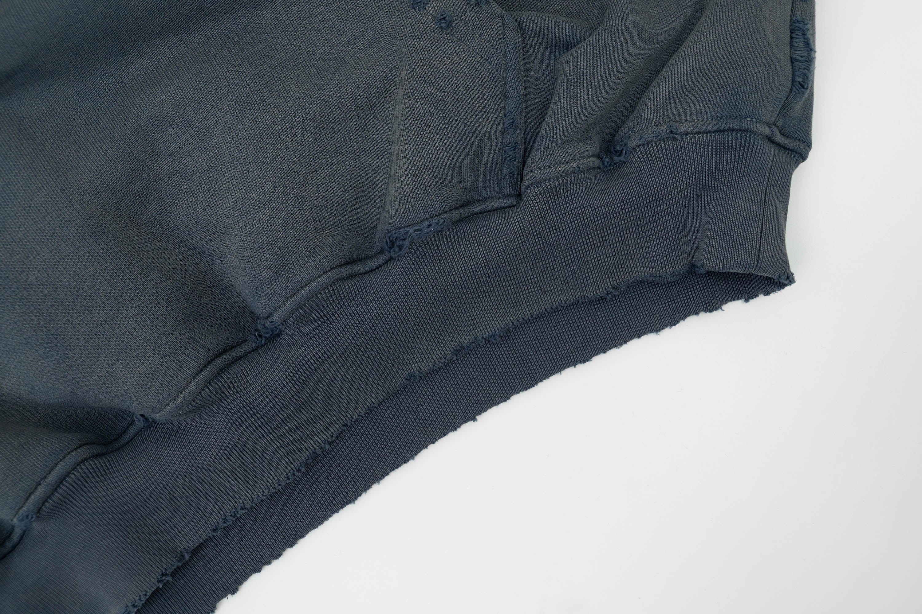IN EXISTENCE Washed Frayed Graphic Hoodie