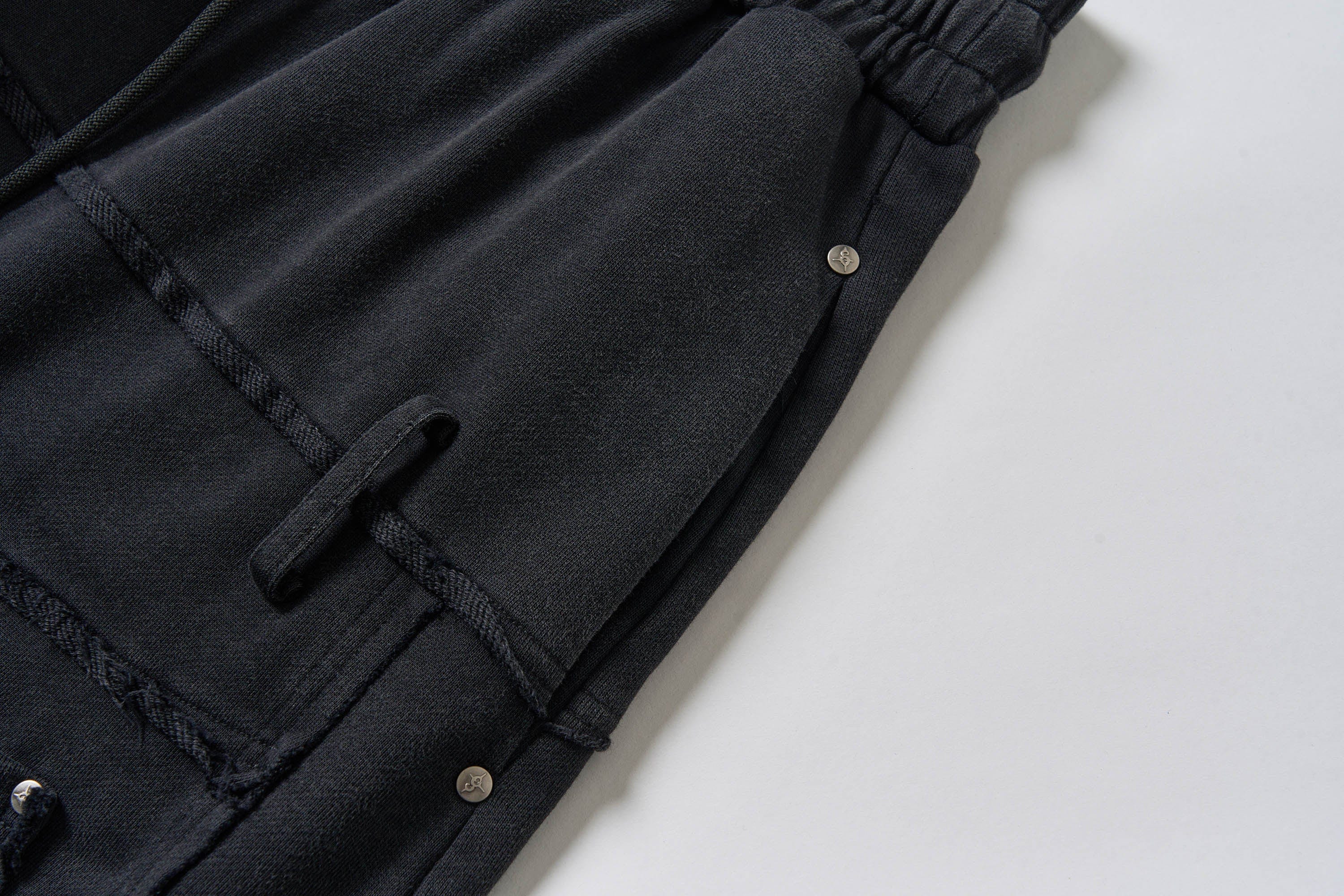 SAVAGEGROWTHWORLD Slanted Spliced Drawstring Baggy Shorts