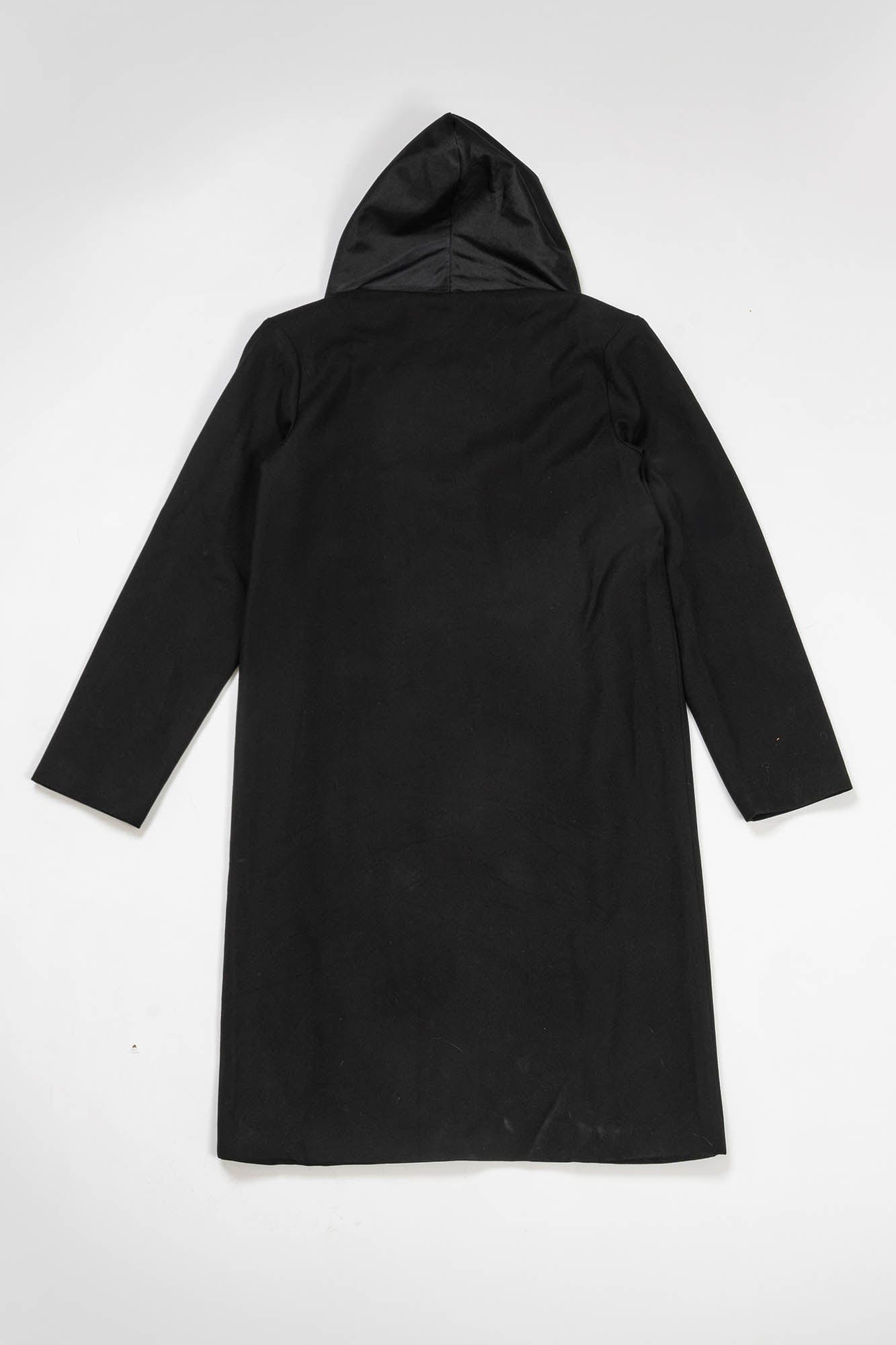 KADAKADA Crinkled Hooded Longline Trench Coat
