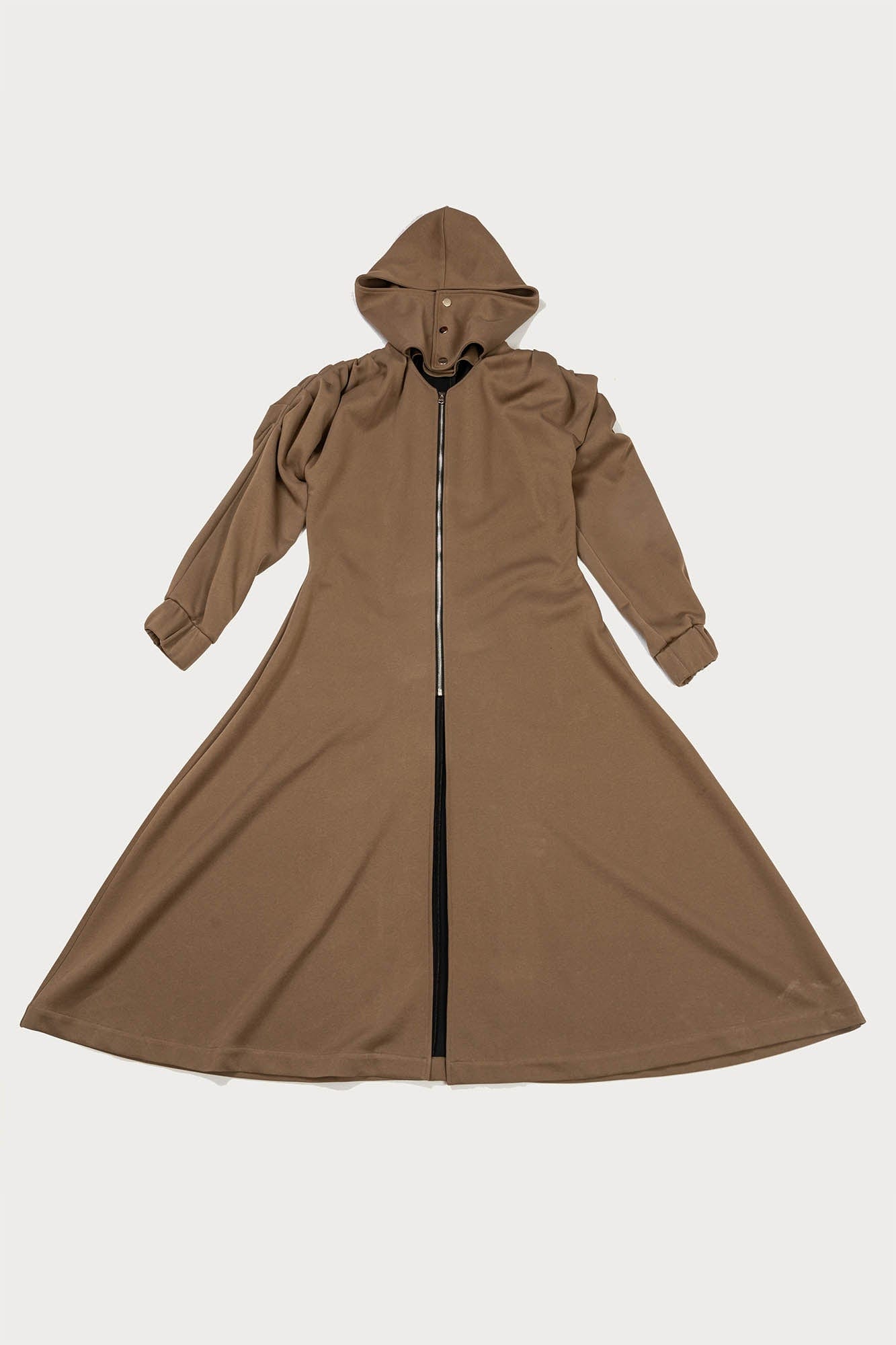 KADAKADA Hooded Pleated Shoulder Cloak