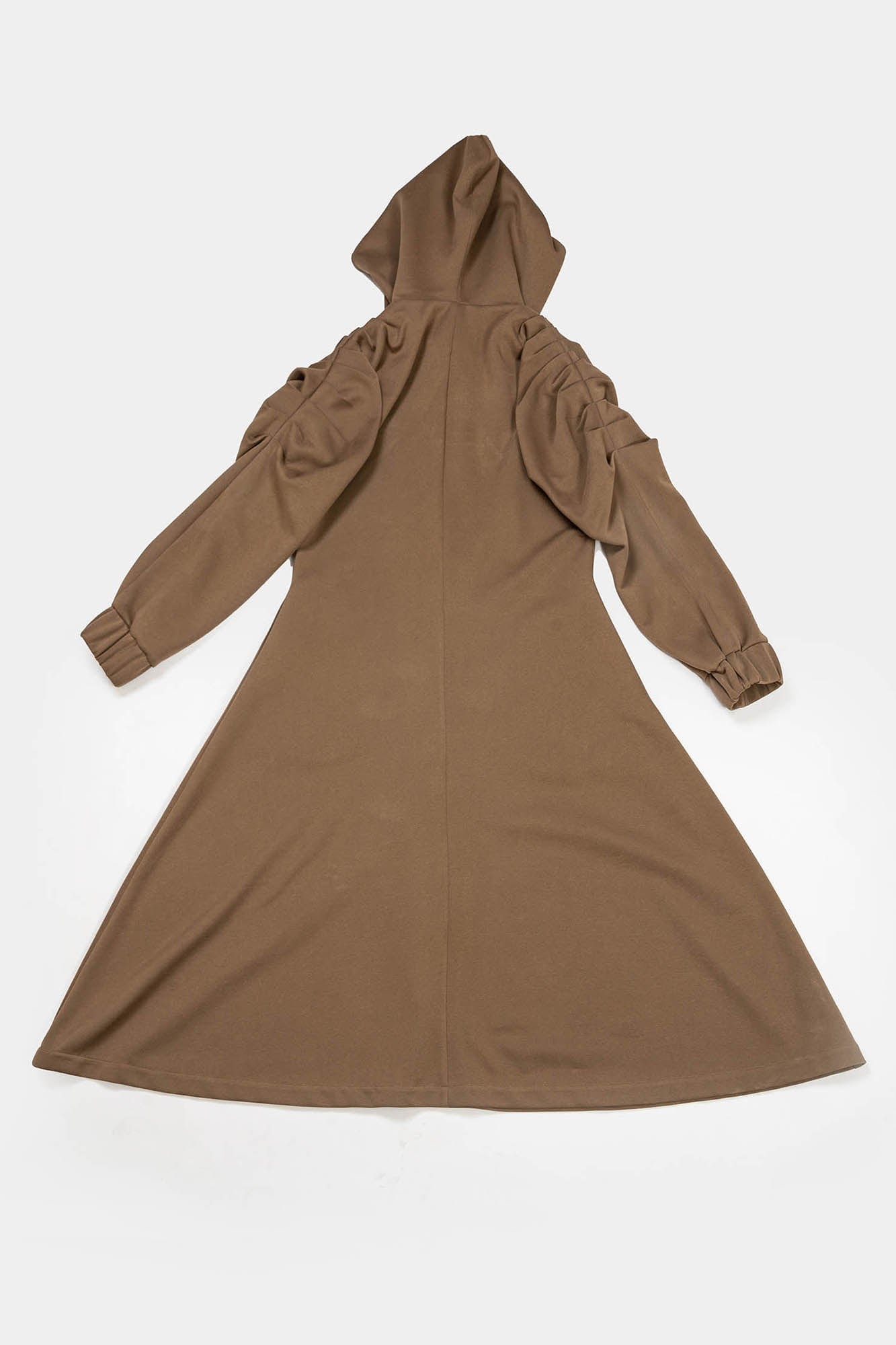 KADAKADA Hooded Pleated Shoulder Cloak