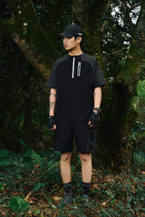 ENSHADOWER Deconstructed Water-Proof Zip-up T-Shirt