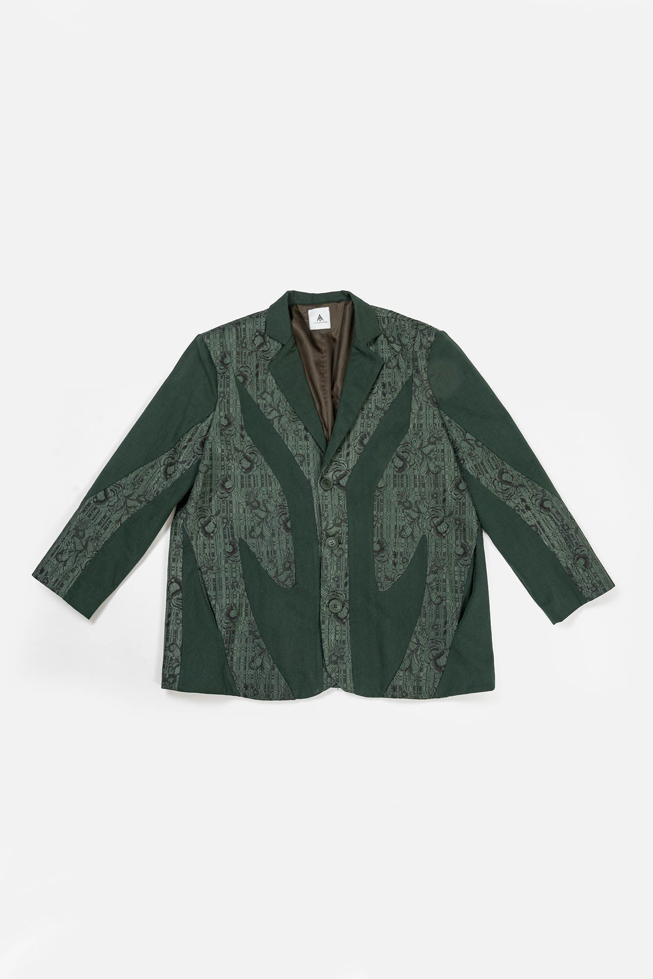 KADAKADA Floral Lace Patchwork Blazer