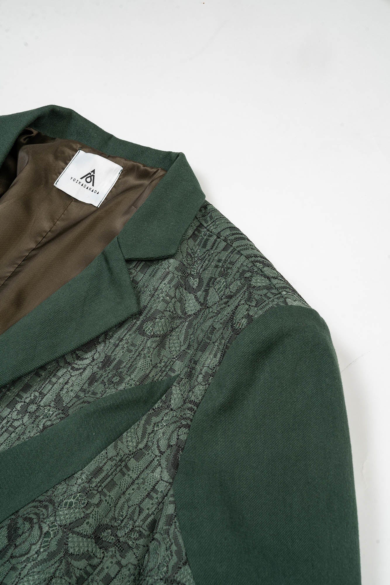 KADAKADA Floral Lace Patchwork Blazer