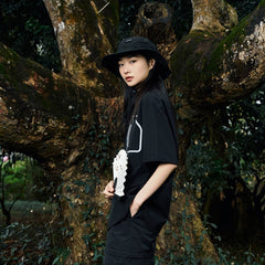 ENSHADOWER Modern Chinese Button Half Shirt