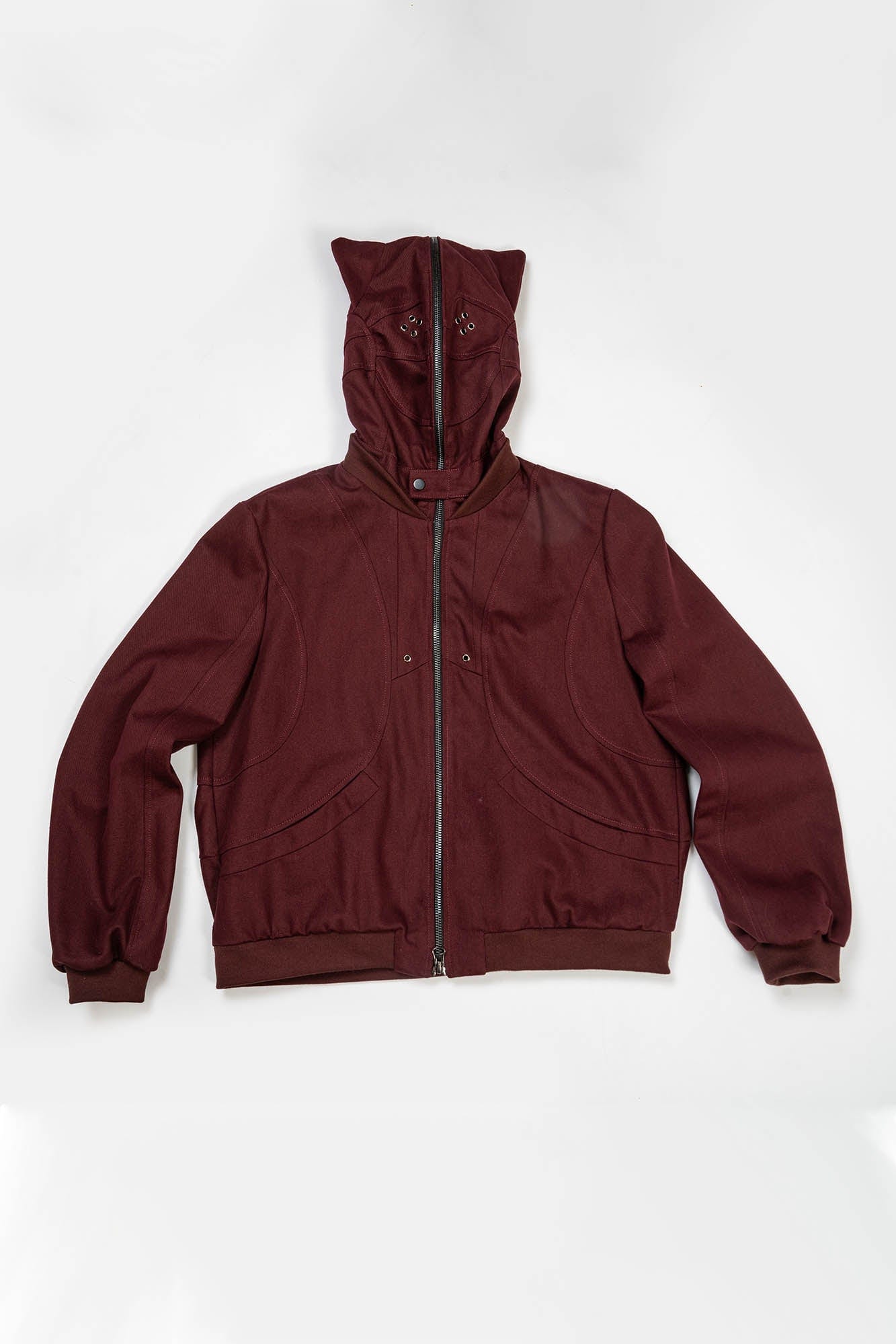 KADAKADA Cat Ears Perforated Hooded Jacket