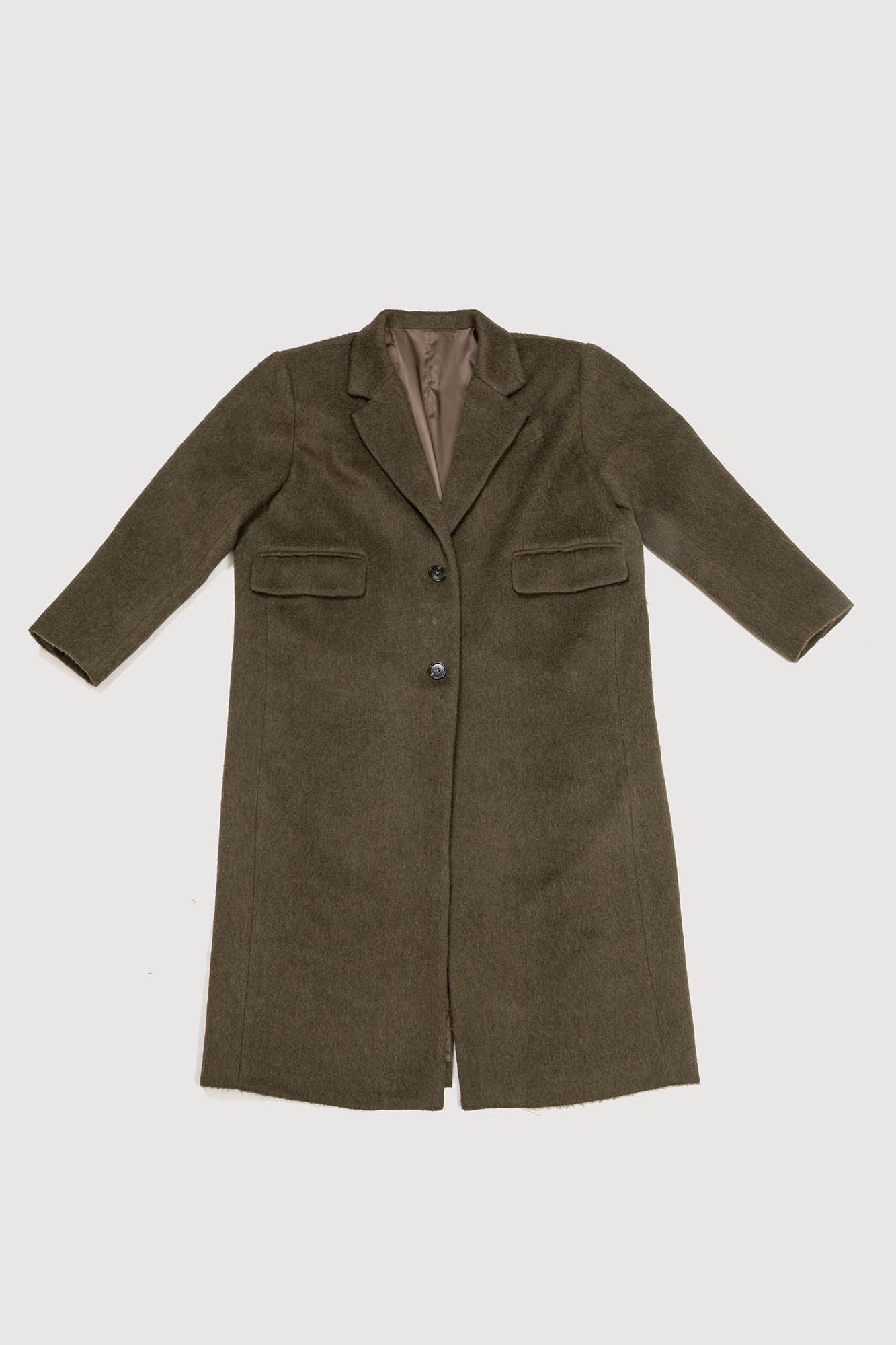KADAKADA Wool-Blended Oversized Long Coat