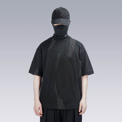 SILENSTORM Asymmetrical Mesh Deconstructed T-Shirt