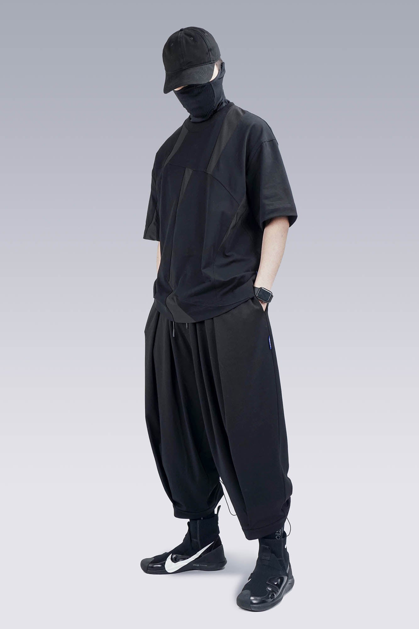 SILENSTORM Asymmetrical Mesh Deconstructed T-Shirt