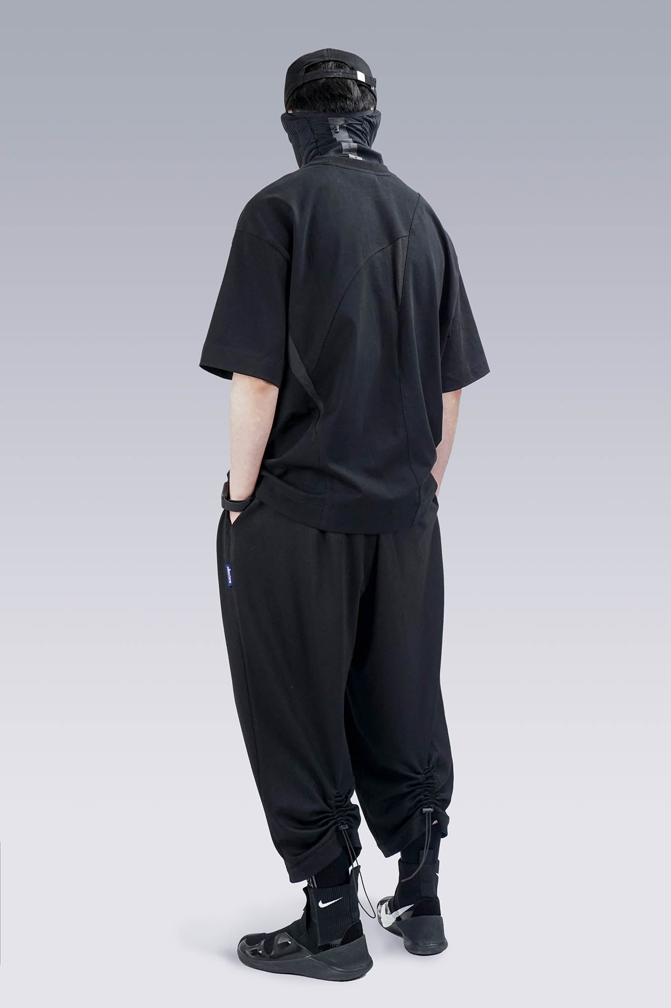 SILENSTORM Asymmetrical Mesh Deconstructed T-Shirt