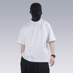 SILENSTORM Asymmetrical Mesh Deconstructed T-Shirt