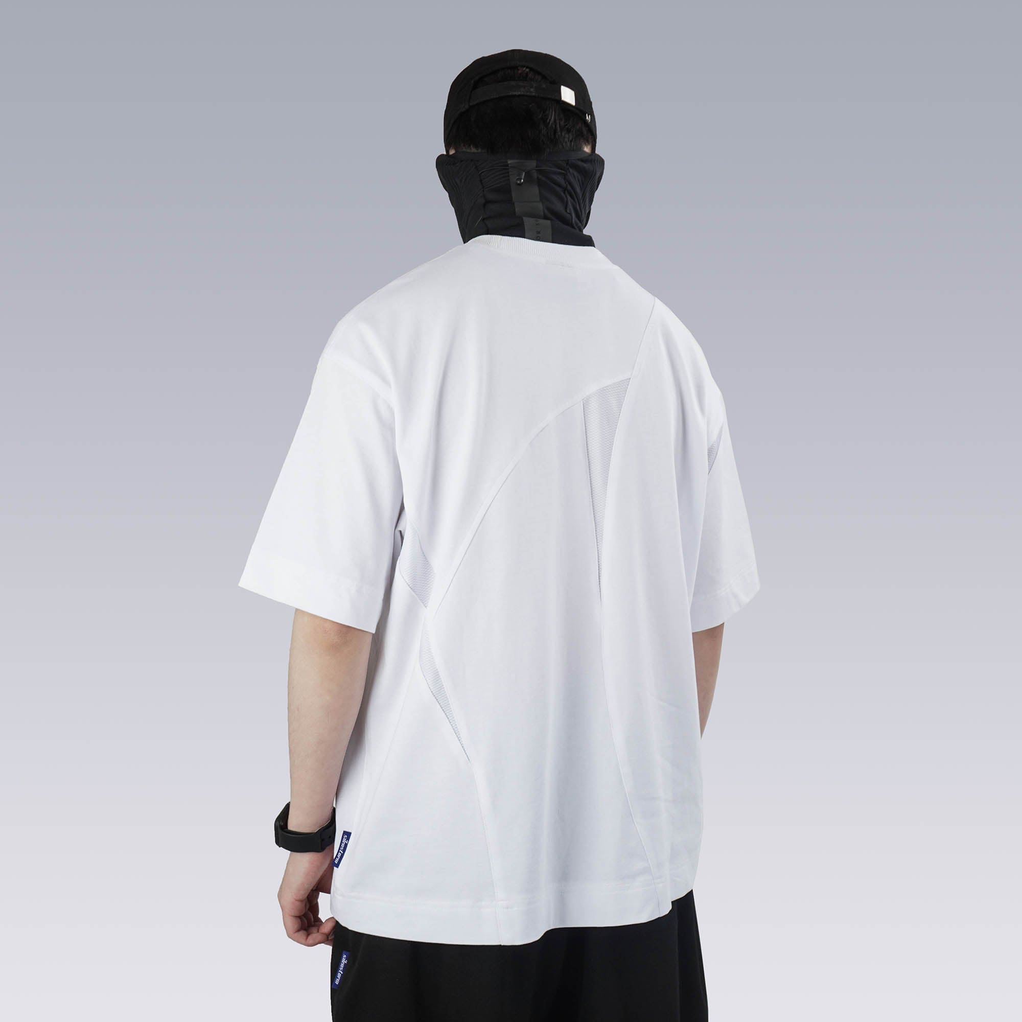 SILENSTORM Asymmetrical Mesh Deconstructed T-Shirt