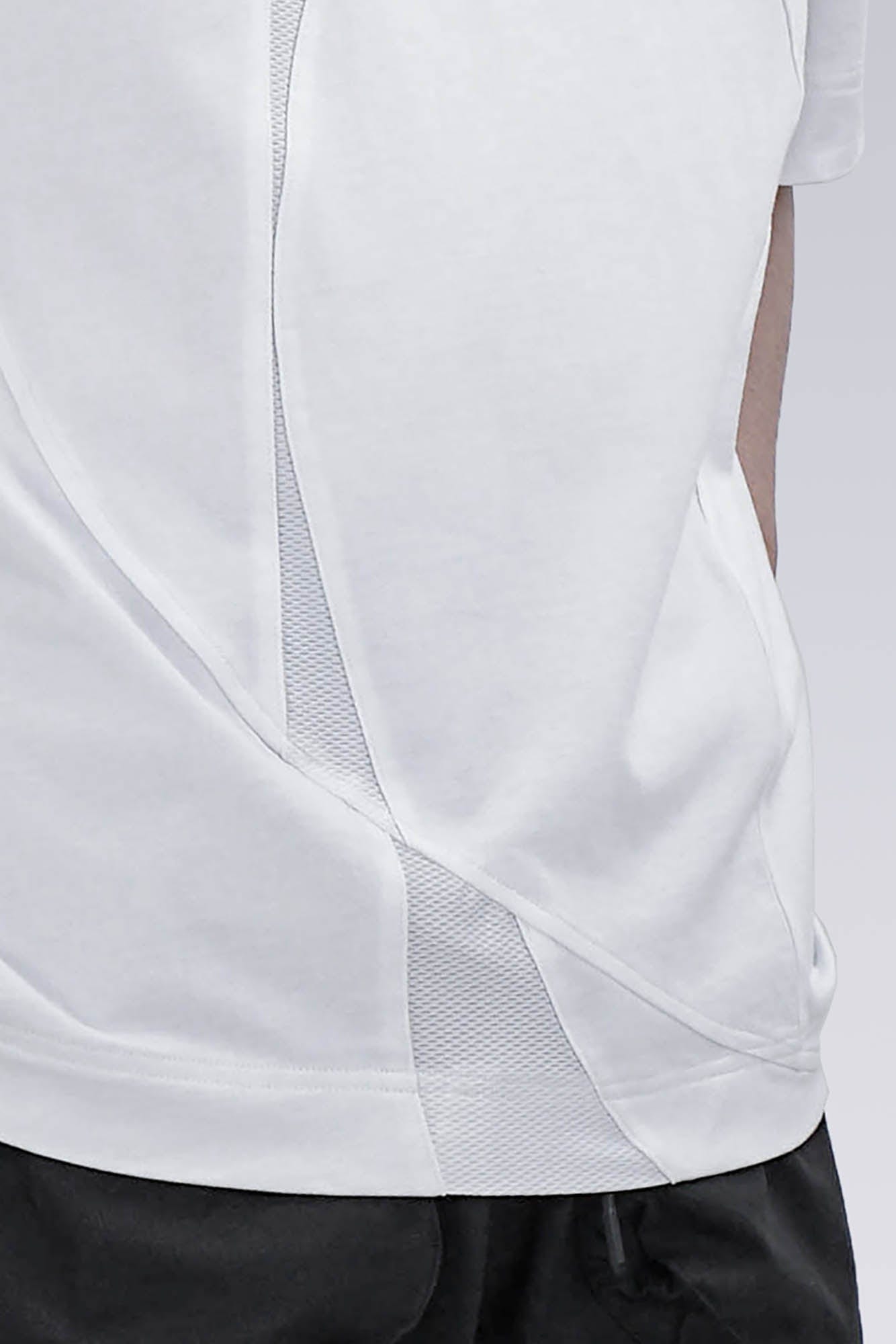 SILENSTORM Asymmetrical Mesh Deconstructed T-Shirt