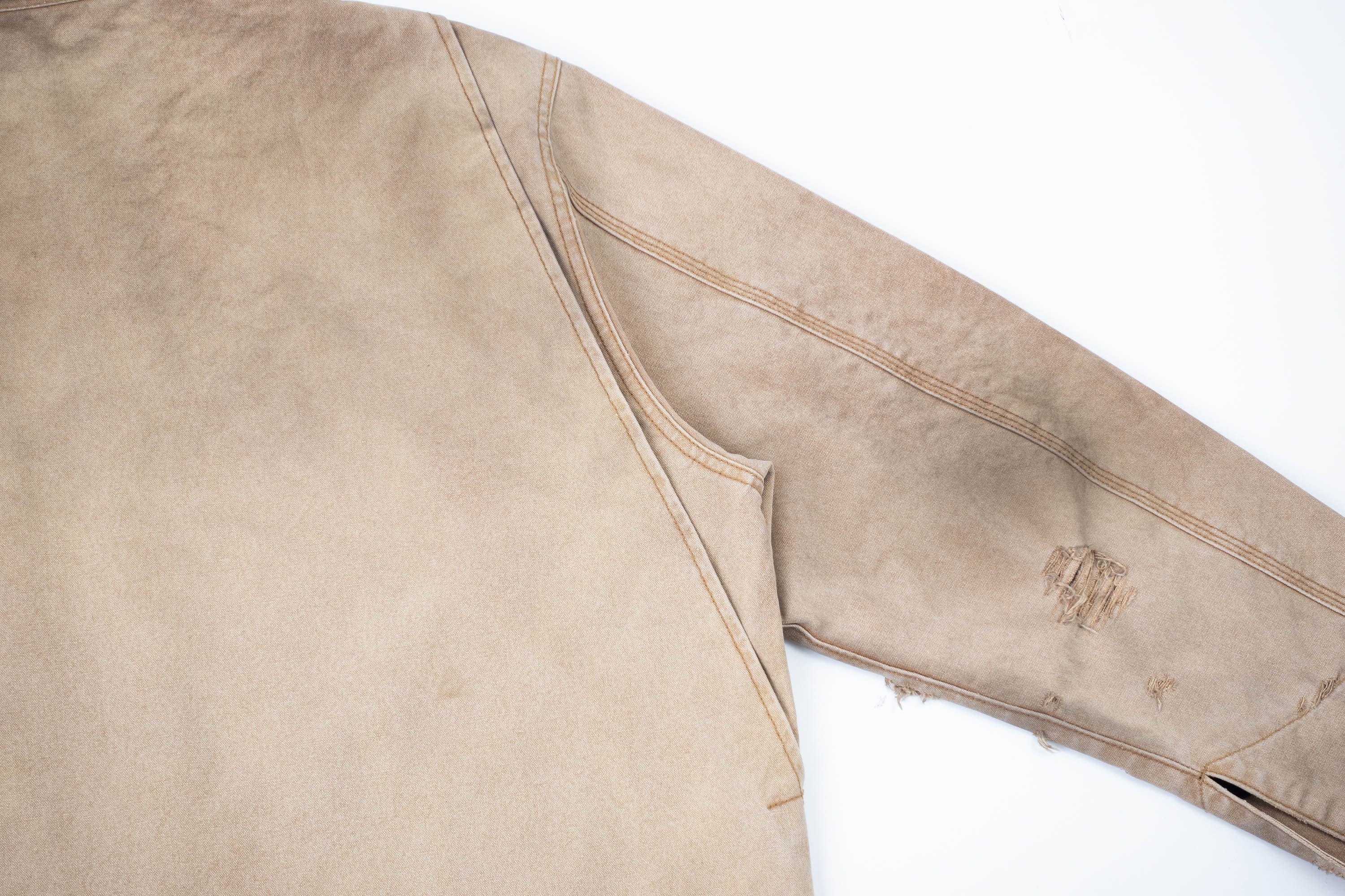 IN EXISTENCE Dirty-Washed Contrast Collar Detroit Jacket