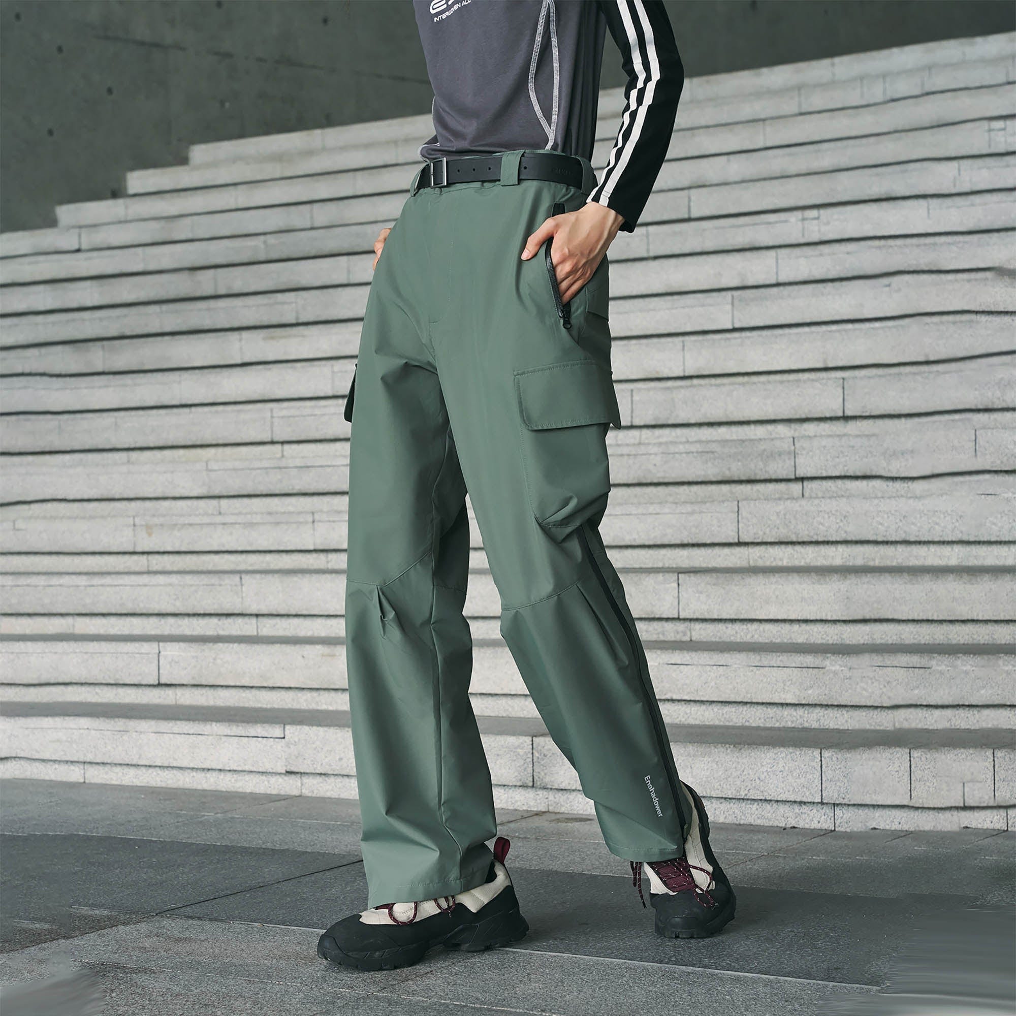 ENSHADOWER Multi-Pocket Waterproof Half-Zip Pants