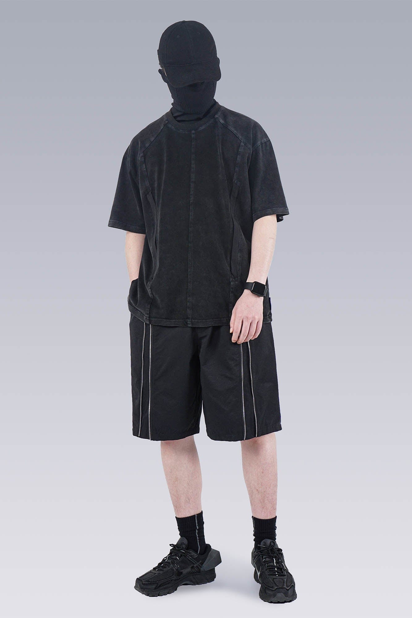 SILENSTORM Washed Paneled Side Pocket T-Shirt