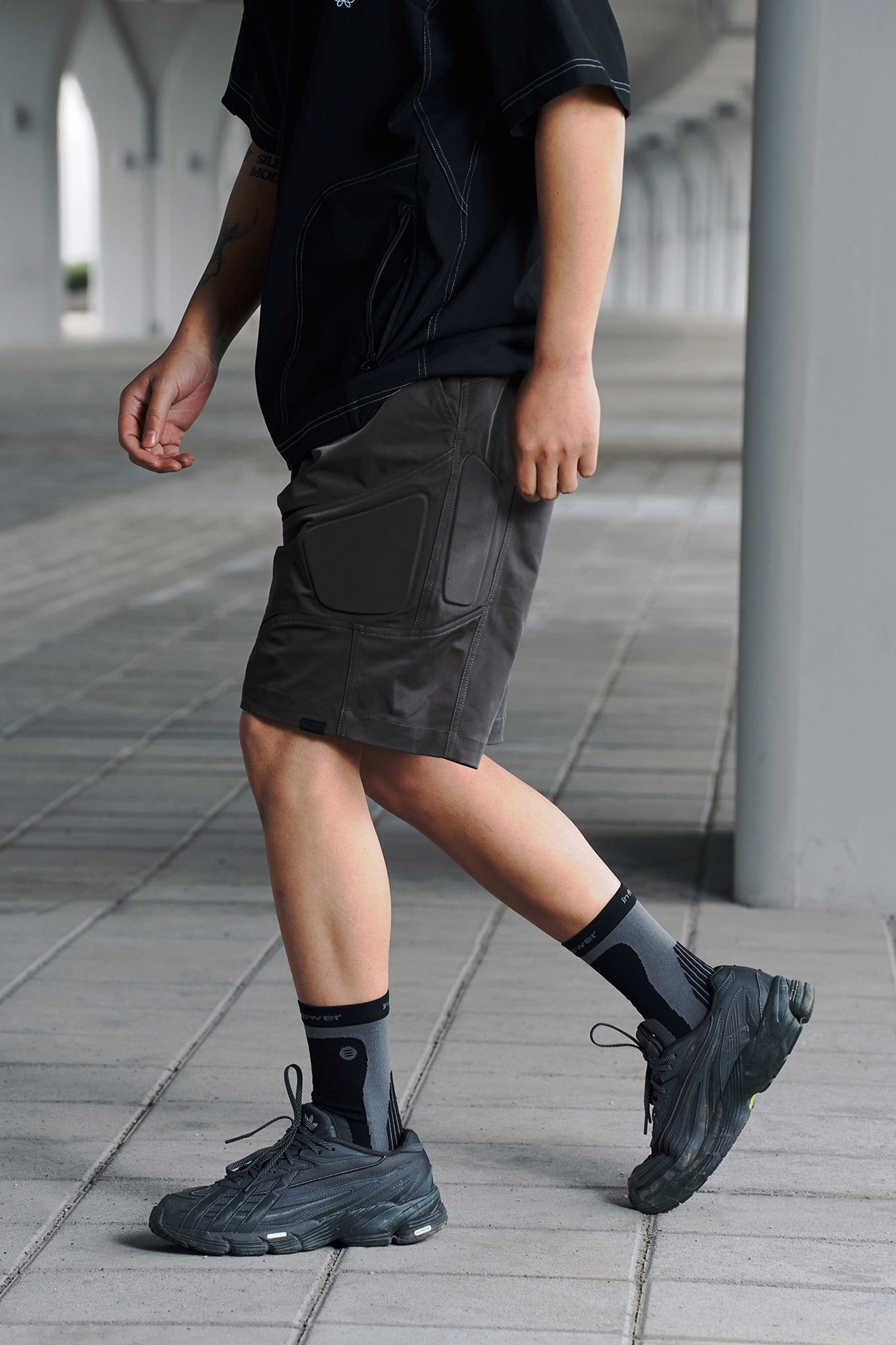ENSHADOWER Deconstructed Sponge Shield Shorts