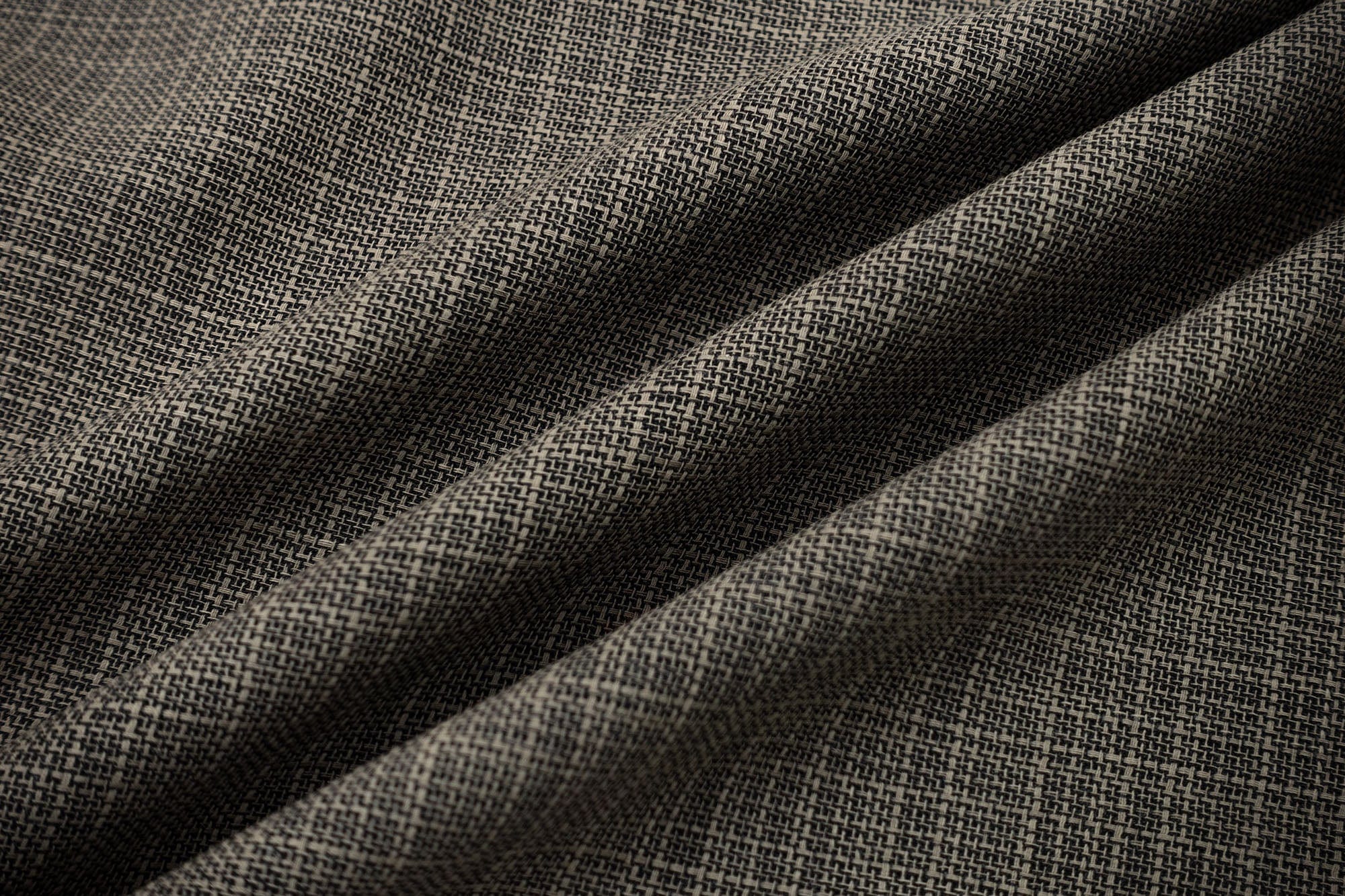 IN EXISTENCE Inverted Pleats Mini Check Wide-Leg Trousers