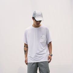 ENSHADOWER Modern Minimal Zipper Pocket T-Shirt