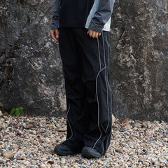 ENSHADOWER Reflective Stripes Straight Pants