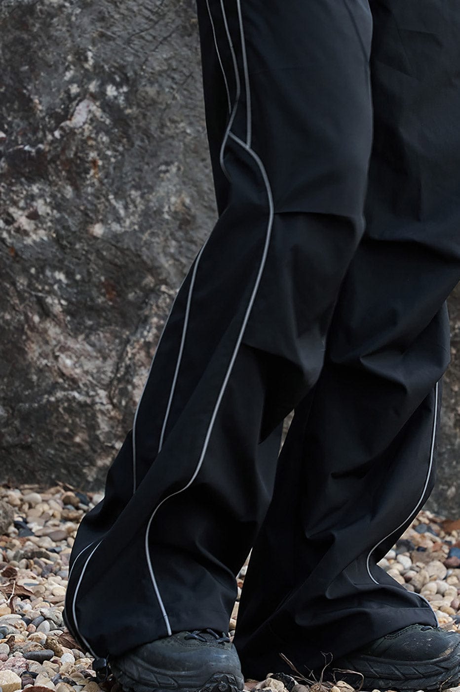 ENSHADOWER Reflective Stripes Straight Pants