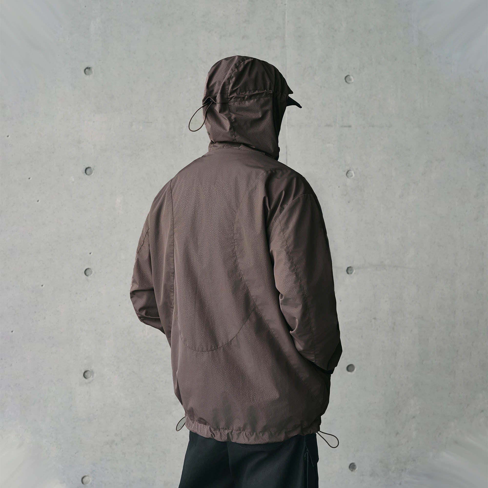 ENSHADOWER Deconstructed Drawstring Zip-Up Windbreaker