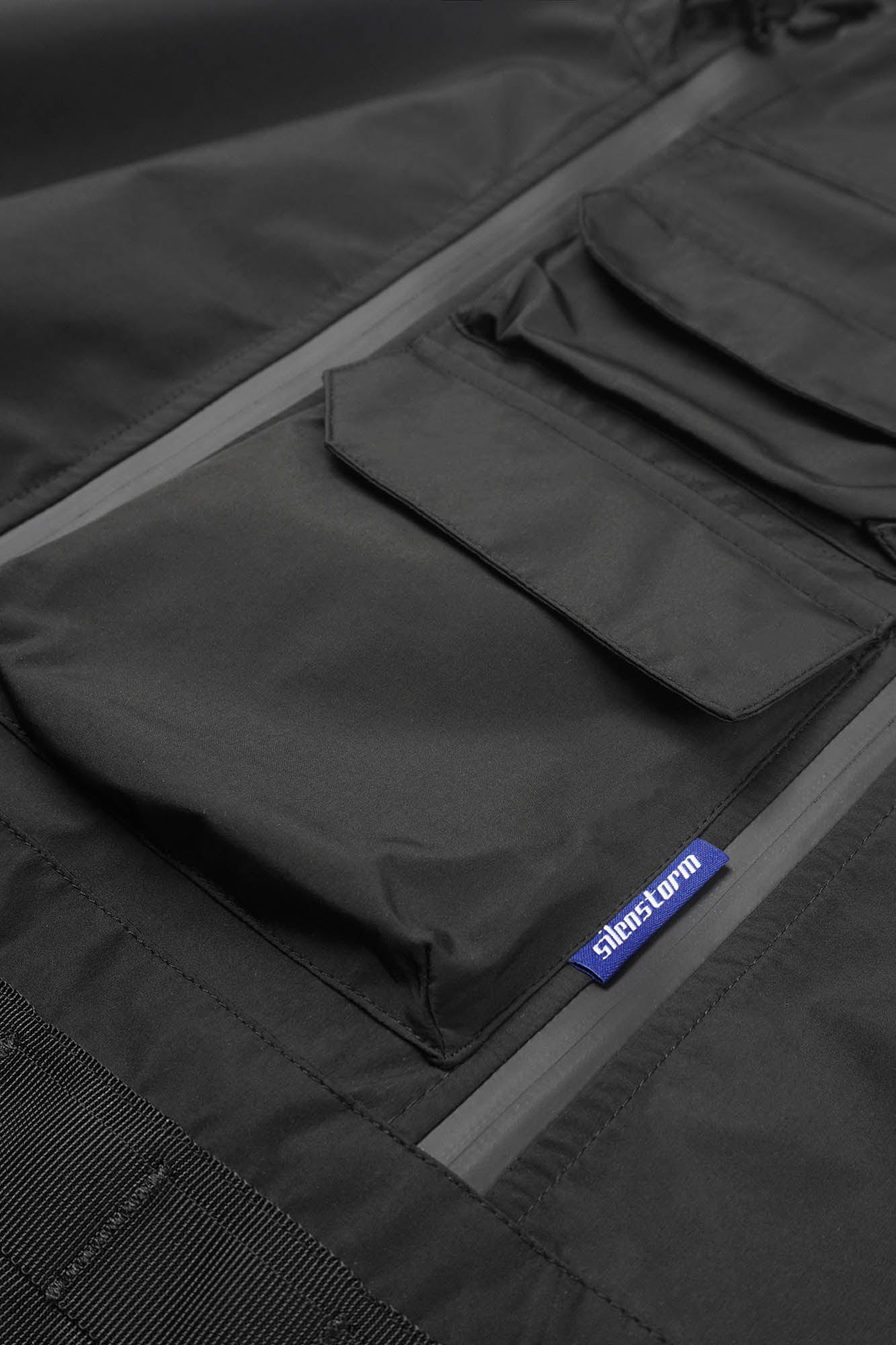 SILENSTORM Multi-Pocket Hooded Poncho Jacket