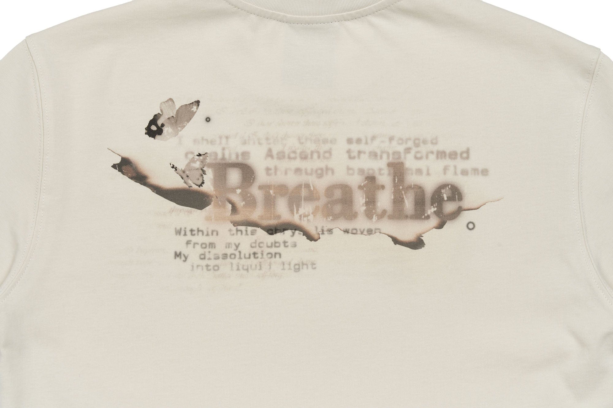 SAVAGEGROWTHWORLD Burnt Butterfly Graphic T-Shirt