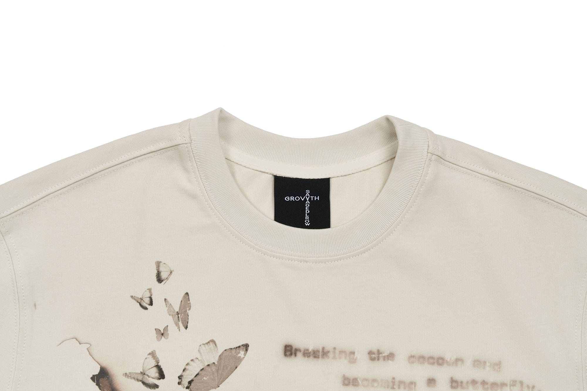SAVAGEGROWTHWORLD Burnt Butterfly Graphic T-Shirt