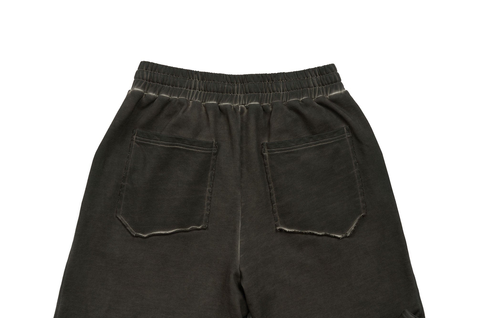 SAVAGEGROWTHWORLD Distressed Side Stripe Drawstring Sweatpants