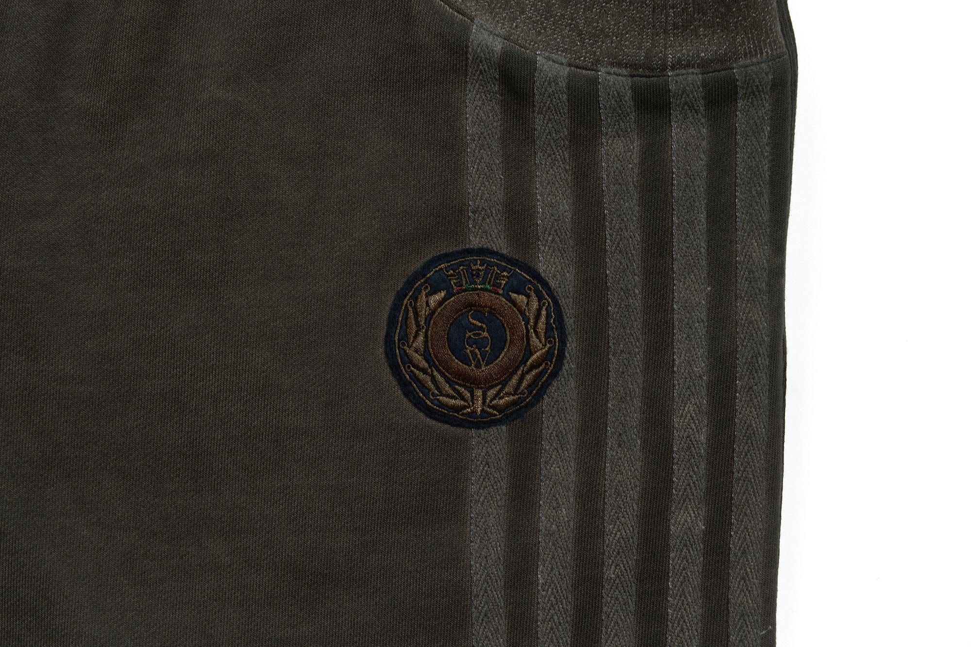 SAVAGEGROWTHWORLD Distressed Side Stripe Drawstring Sweatpants