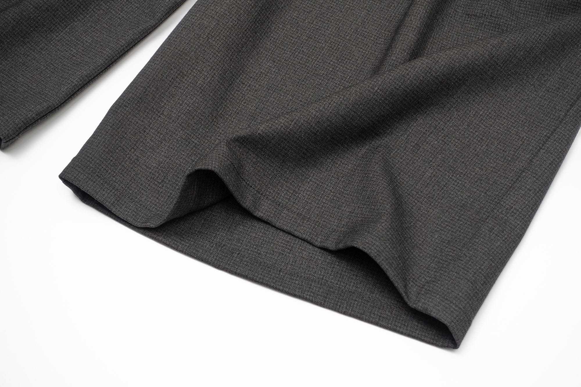 IN EXISTENCE Double-Pleated Mini Check Wide-Leg Shorts