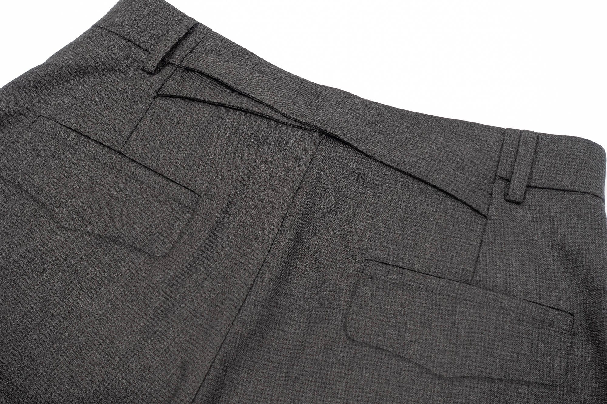 IN EXISTENCE Double-Pleated Mini Check Wide-Leg Shorts