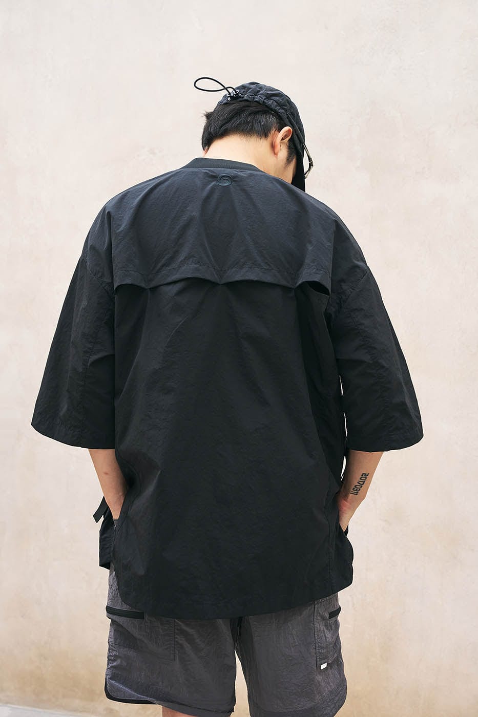 ENSHADOWER Modern Tactical Half-Sleeve Taoist Robe