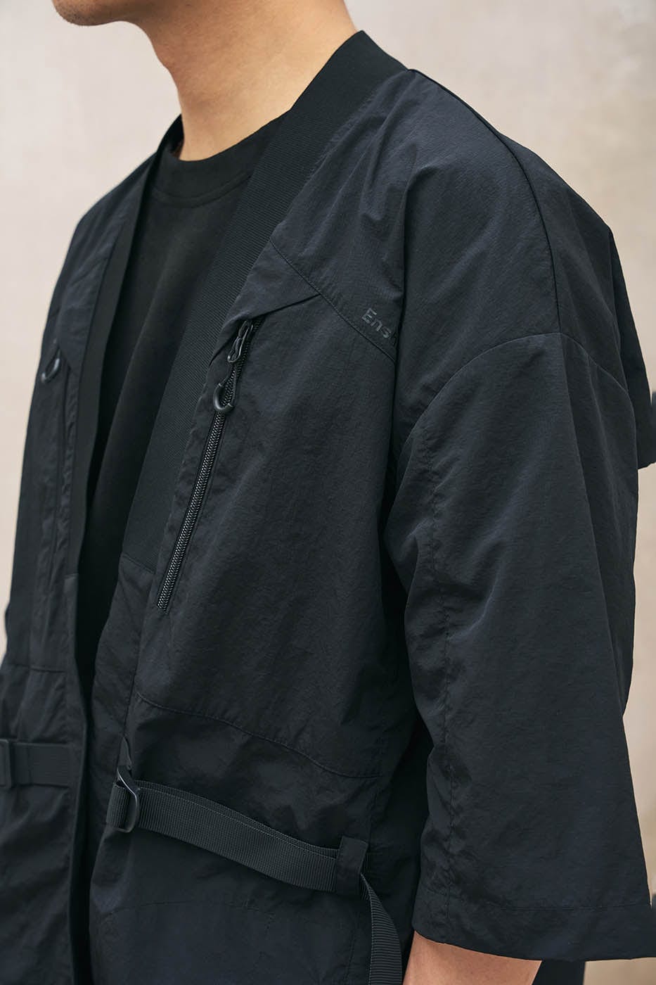 ENSHADOWER Modern Tactical Half-Sleeve Taoist Robe