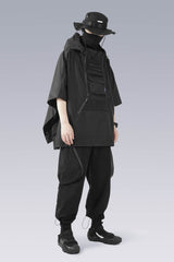 SILENSTORM Multi-Pocket Hooded Poncho Jacket