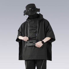 SILENSTORM Multi-Pocket Hooded Poncho Jacket
