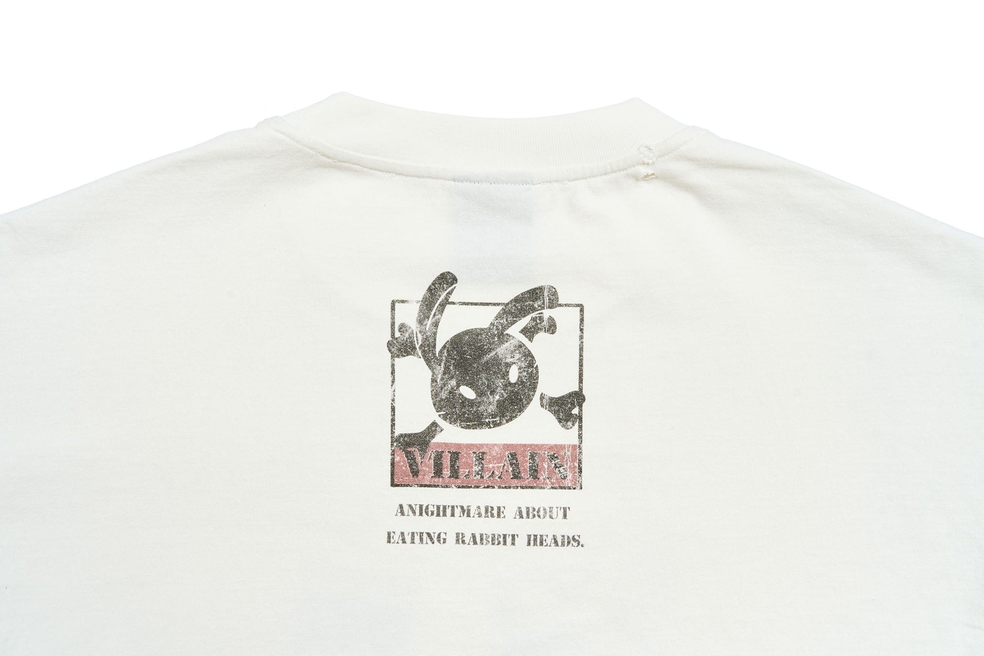 SAVAGEGROWTHWORLD Grunge Rabbit Graphic Distressed T-Shirt