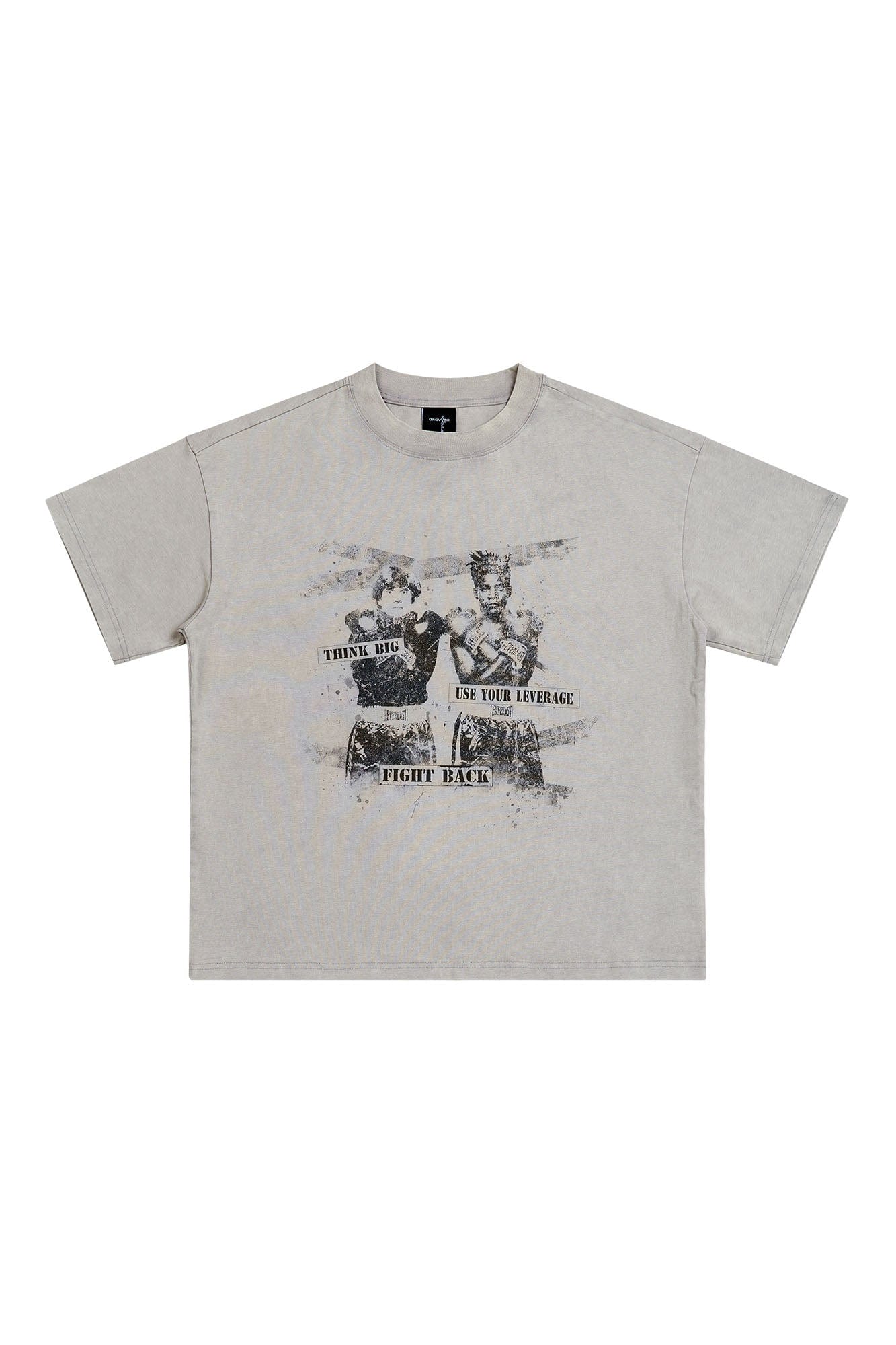 SAVAGEGROWTHWORLD Boxer Graphic Washed T-Shirt